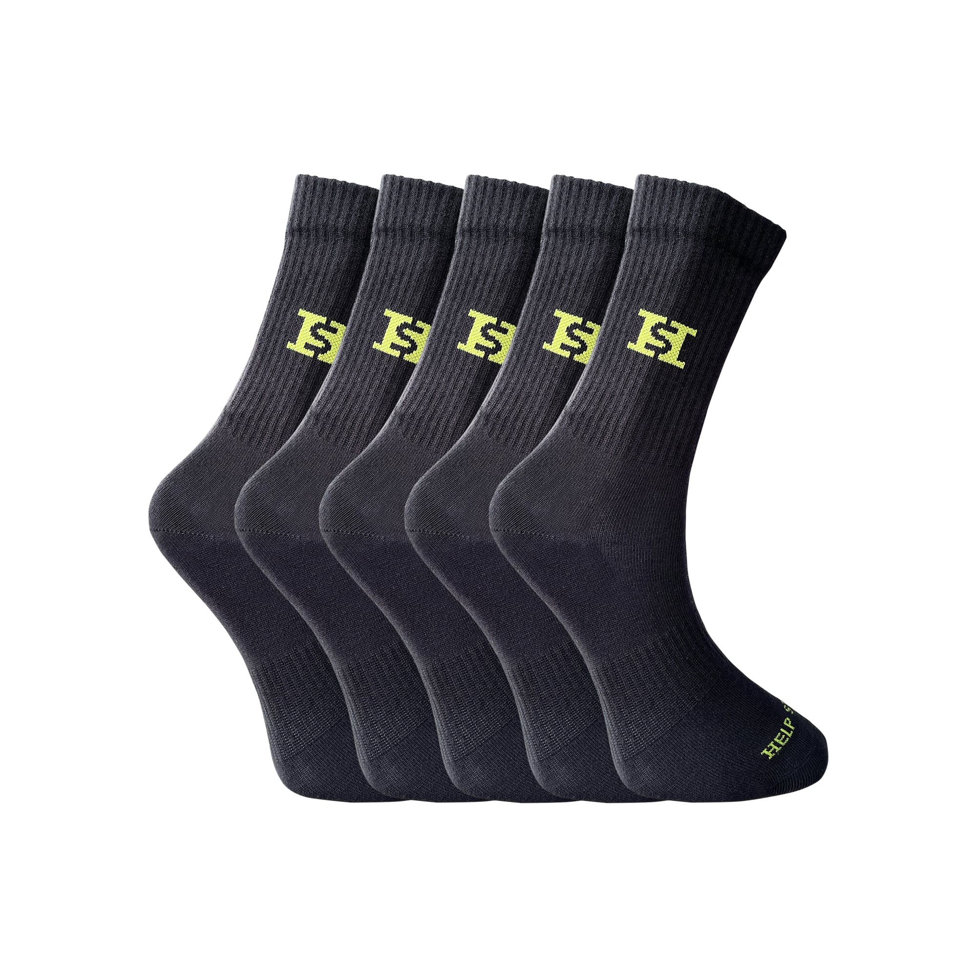 5'li Unisex Tenis Çorabı - Siyah
