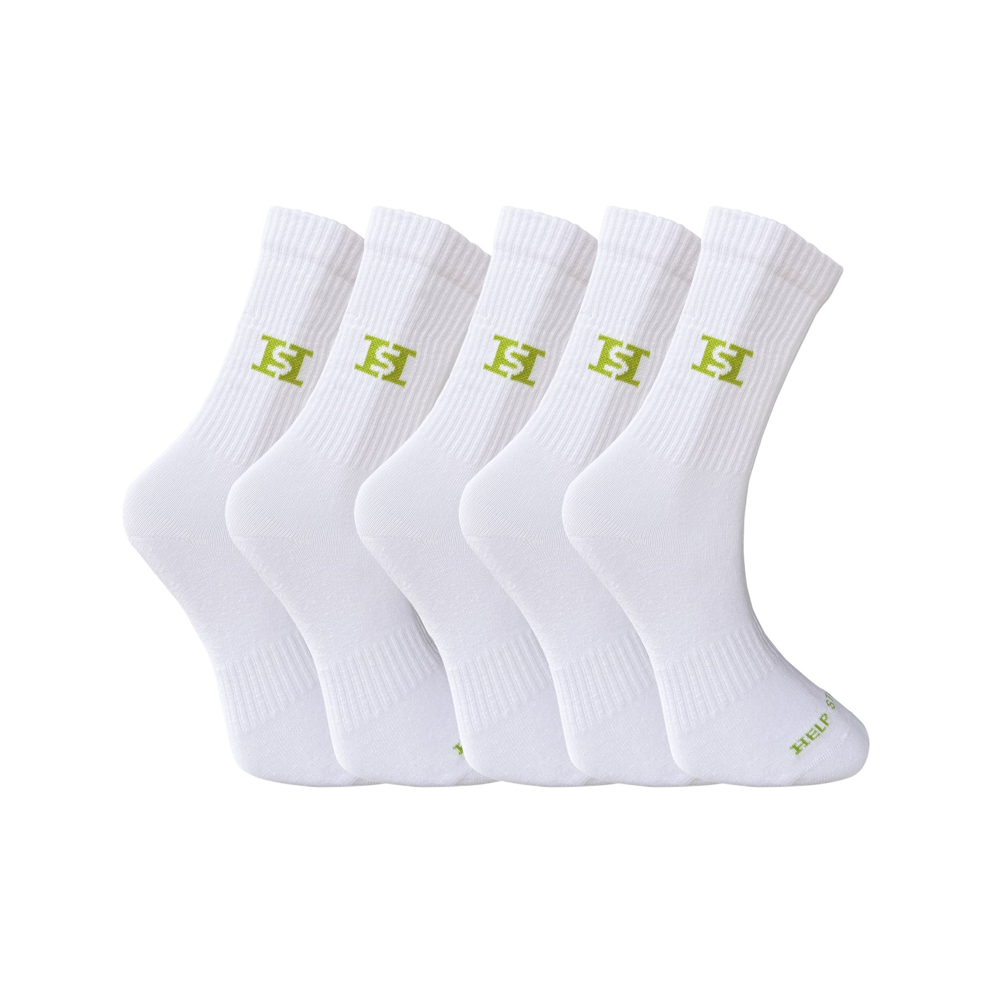 5'li Unisex Tenis Çorabı - Beyaz
