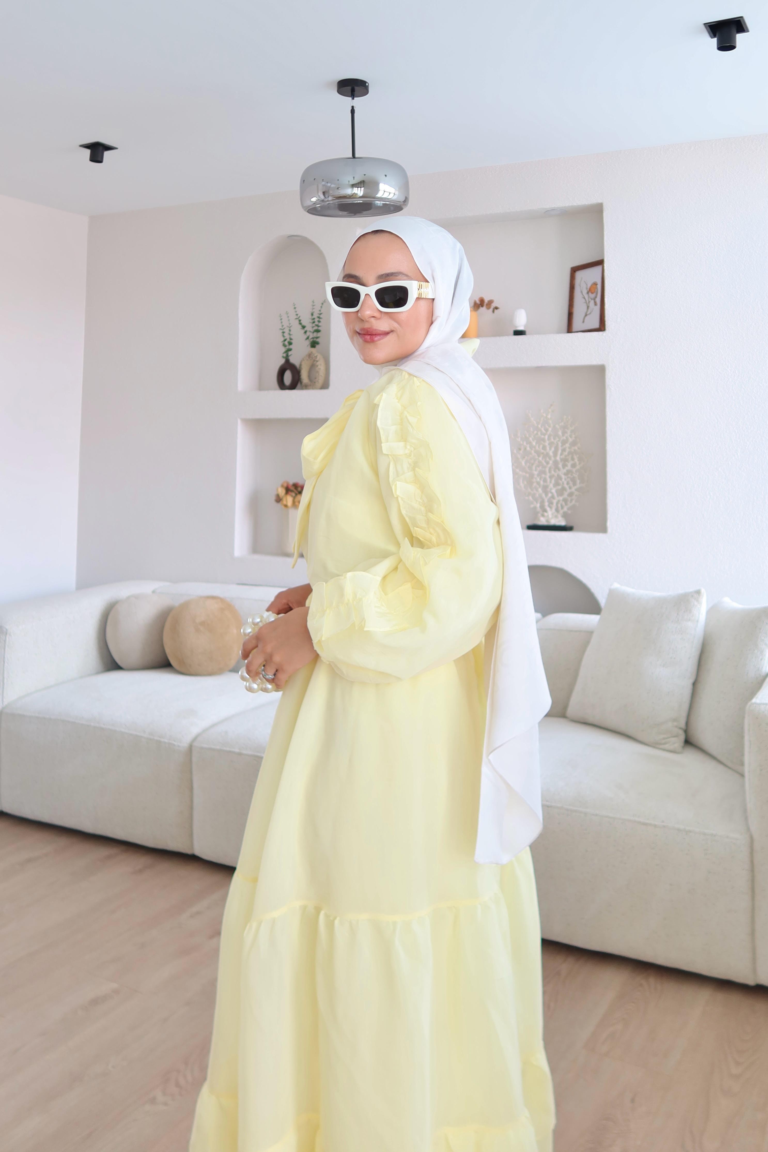 Shary Fular Yaka Takım Sarı