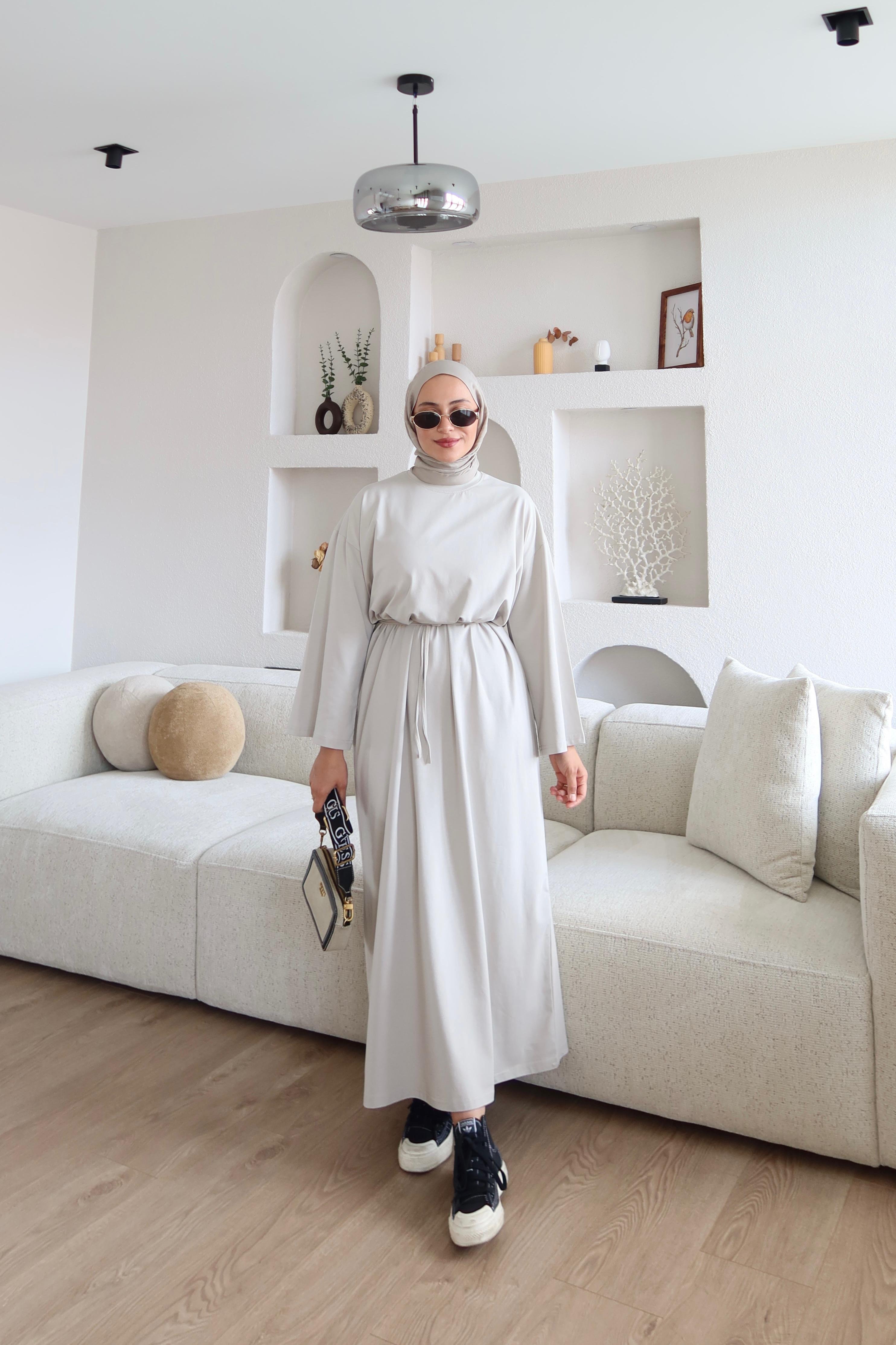 Kimono Kol Penye Elbise Taş (Ön Sipariş) image