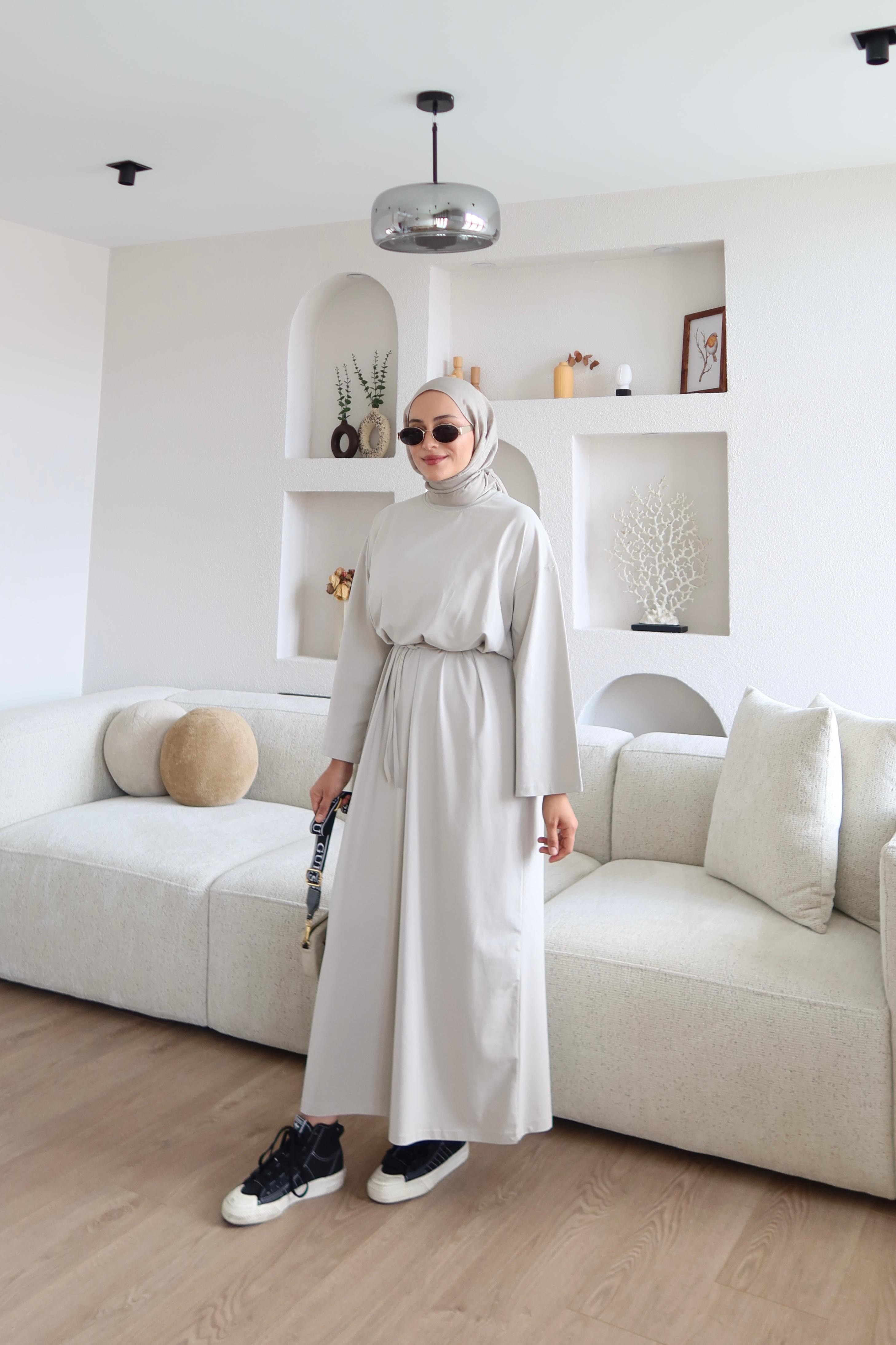 Kimono Kol Penye Elbise Taş (Ön Sipariş)