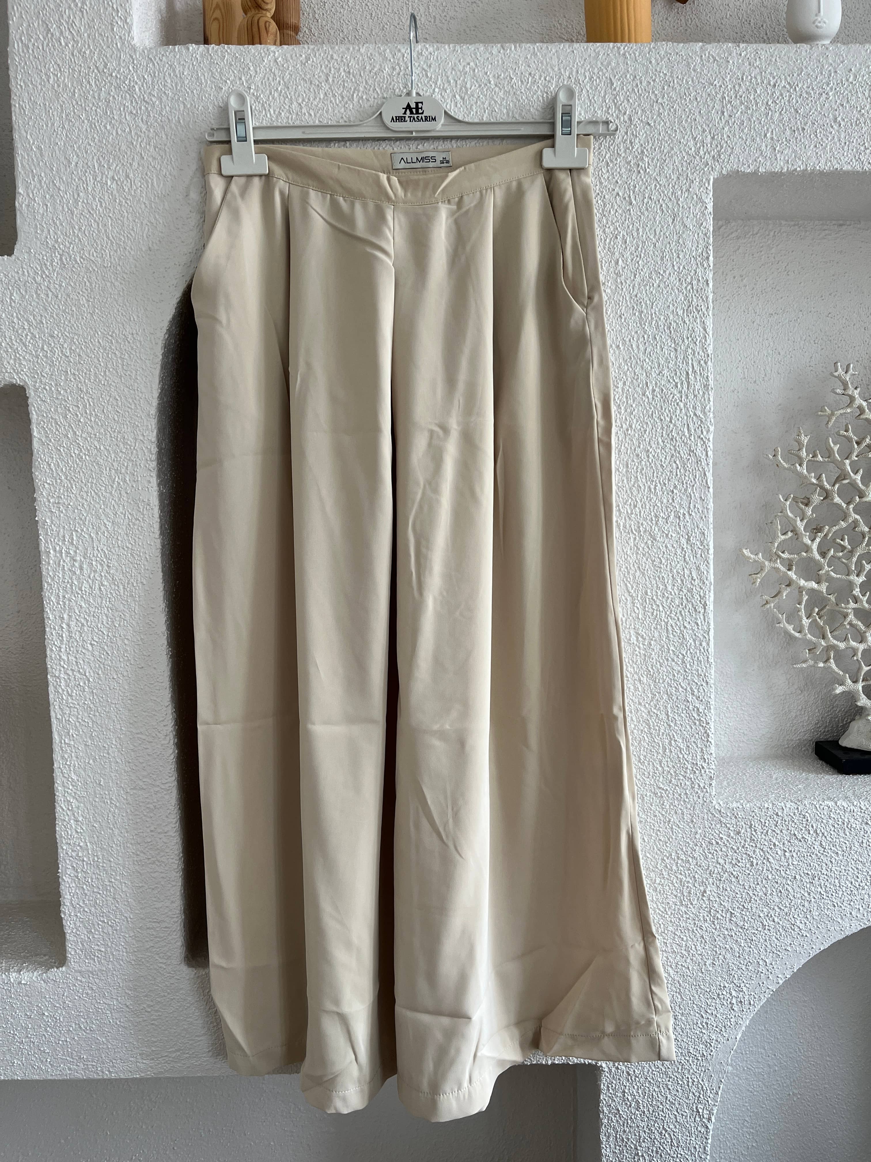 Pantolon Etek Krem  image