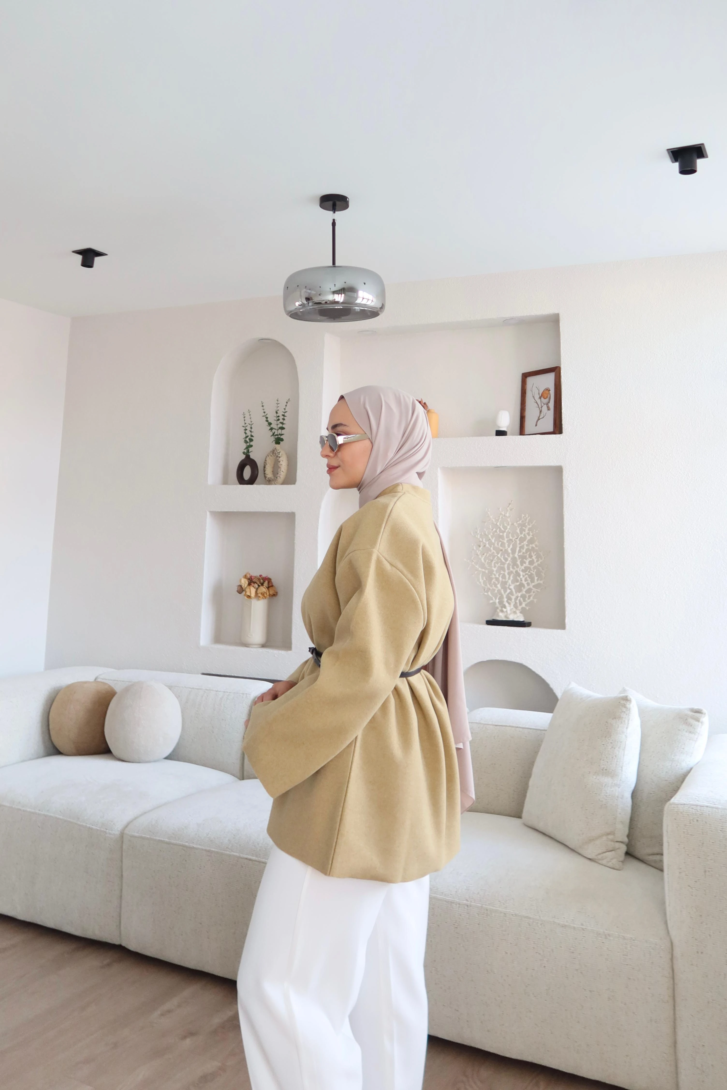 Wool-Texture Sweater – Olive