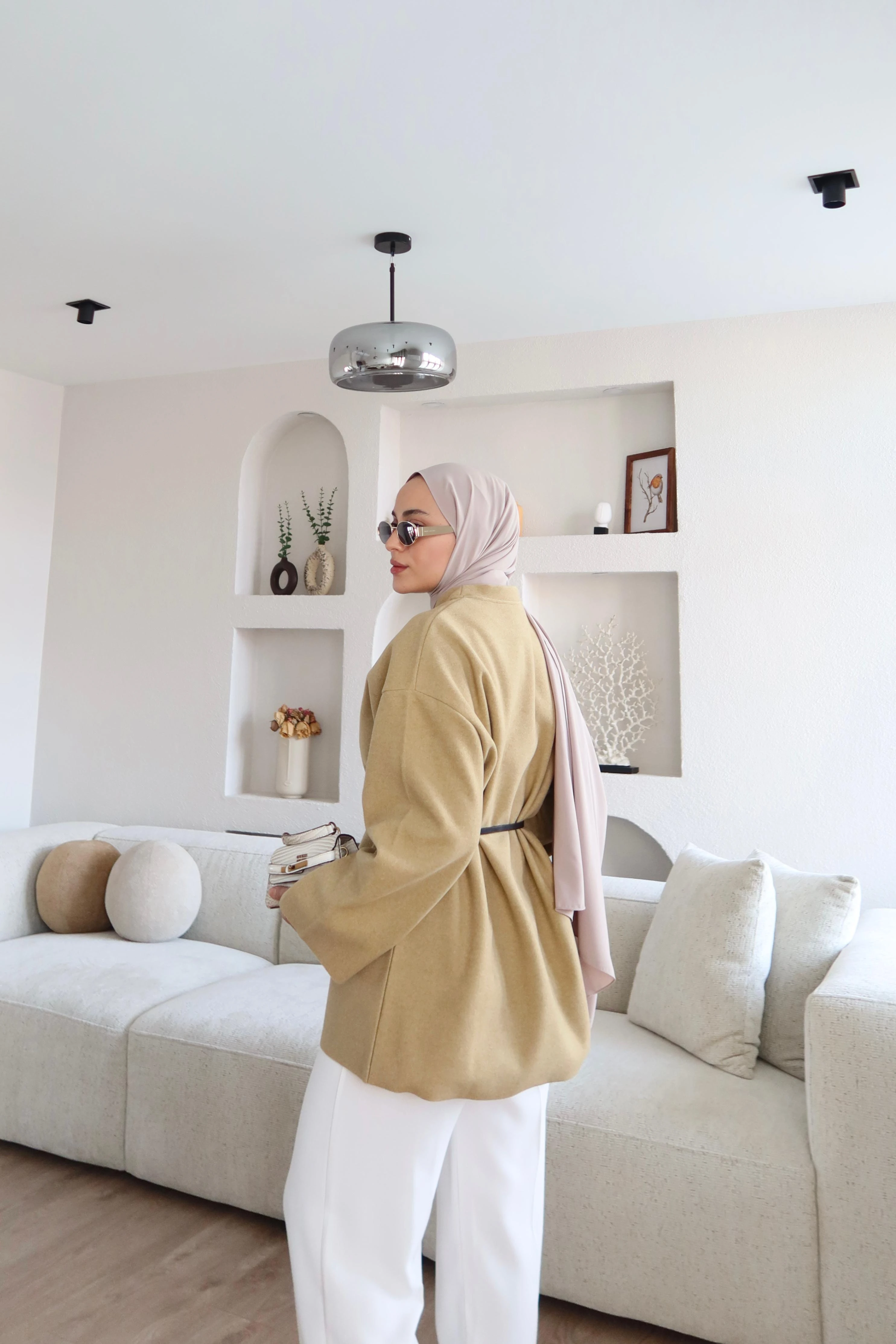 Wool-Texture Sweater – Olive