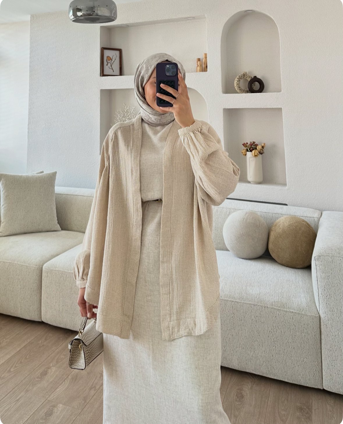 Natural Kimono Bej main variant image