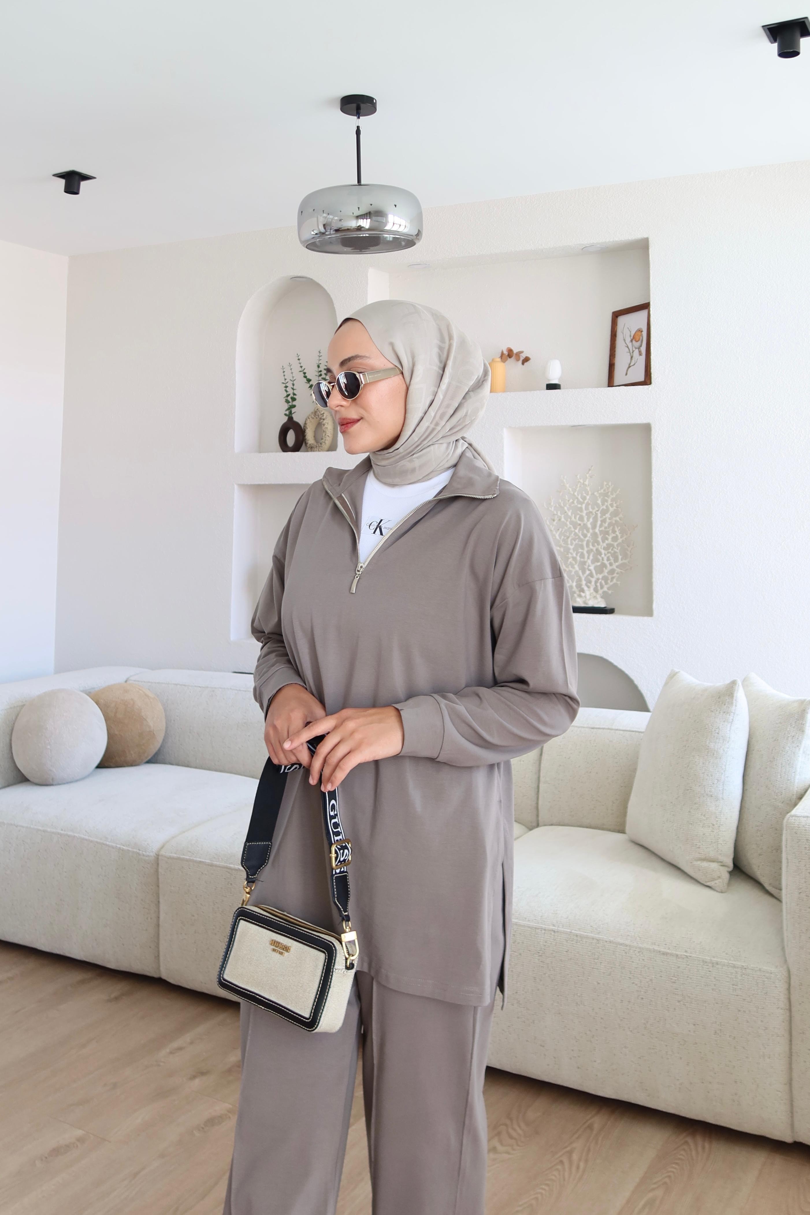 Fermuarlı Basic Takım K. Vizon (Ön Sipariş)