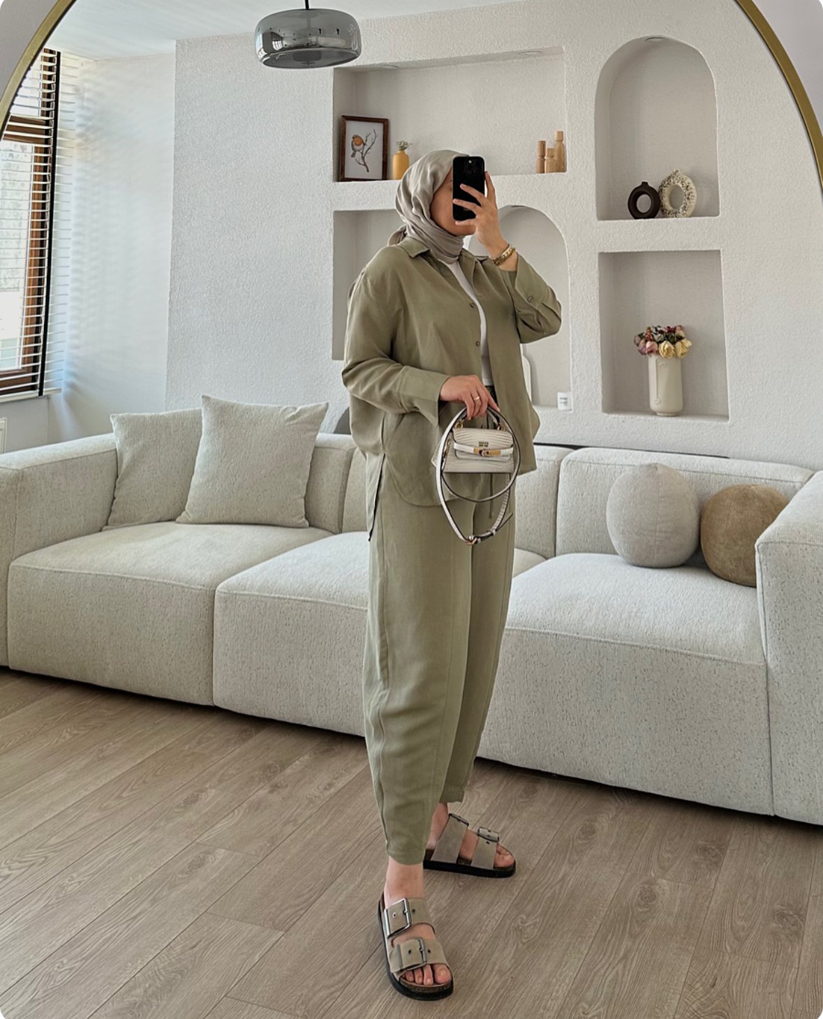 Linen Basic Takım Haki