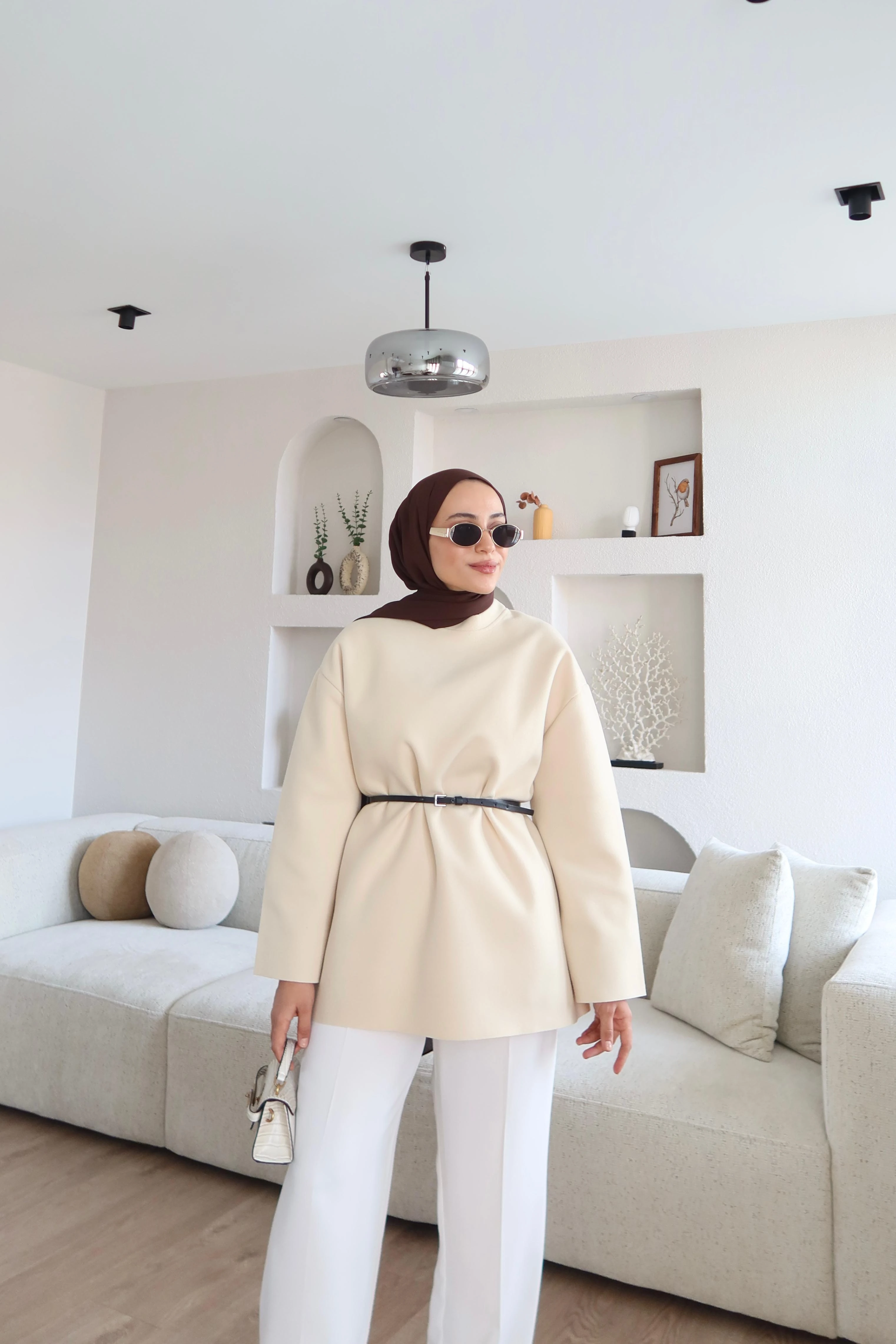 Kaşe Dokulu Kazak Vanilya  main variant image