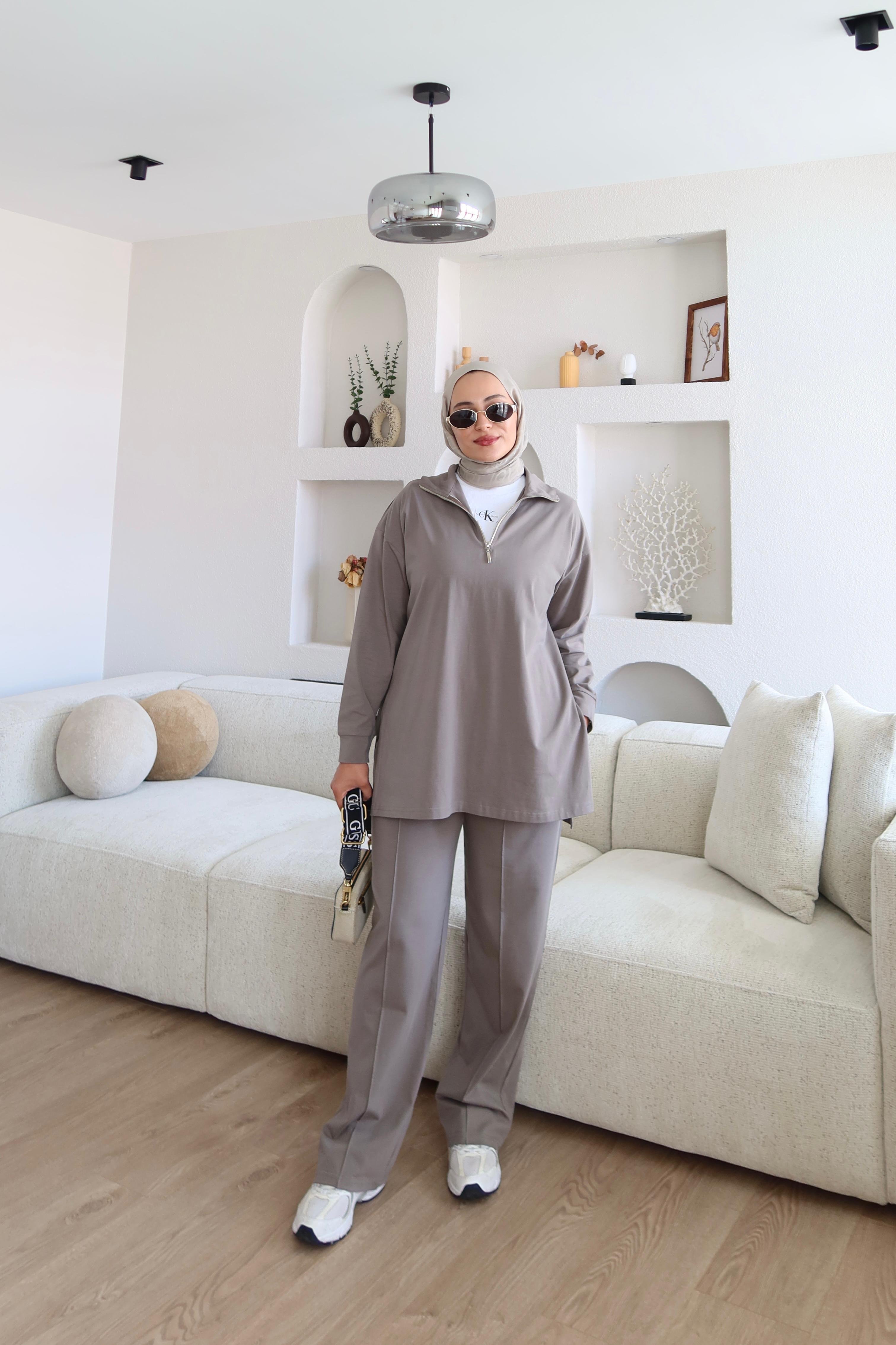 Fermuarlı Basic Takım K. Vizon (Ön Sipariş) image