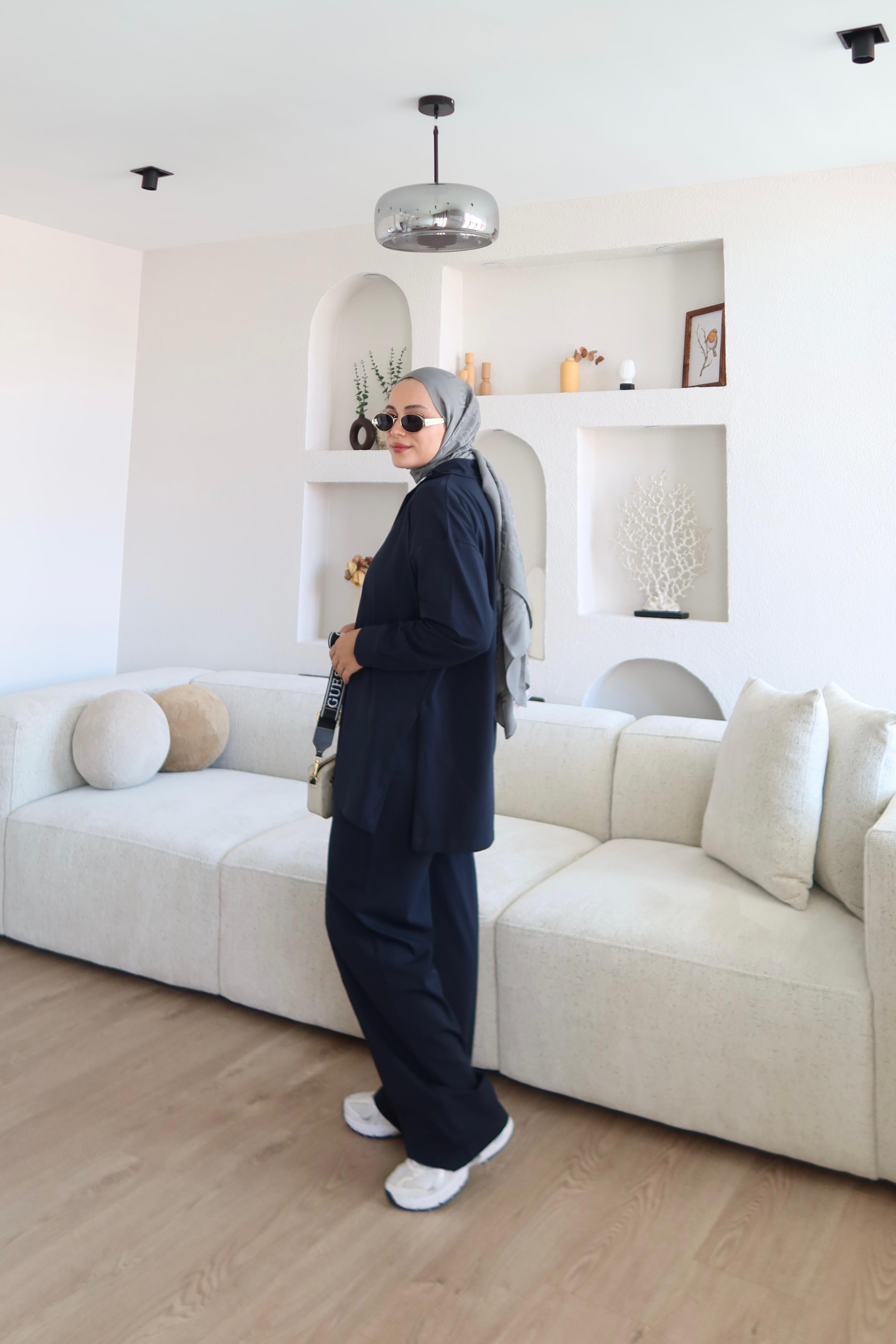 Fermuarlı Basic Takım Lacivert (Ön Sipariş)
