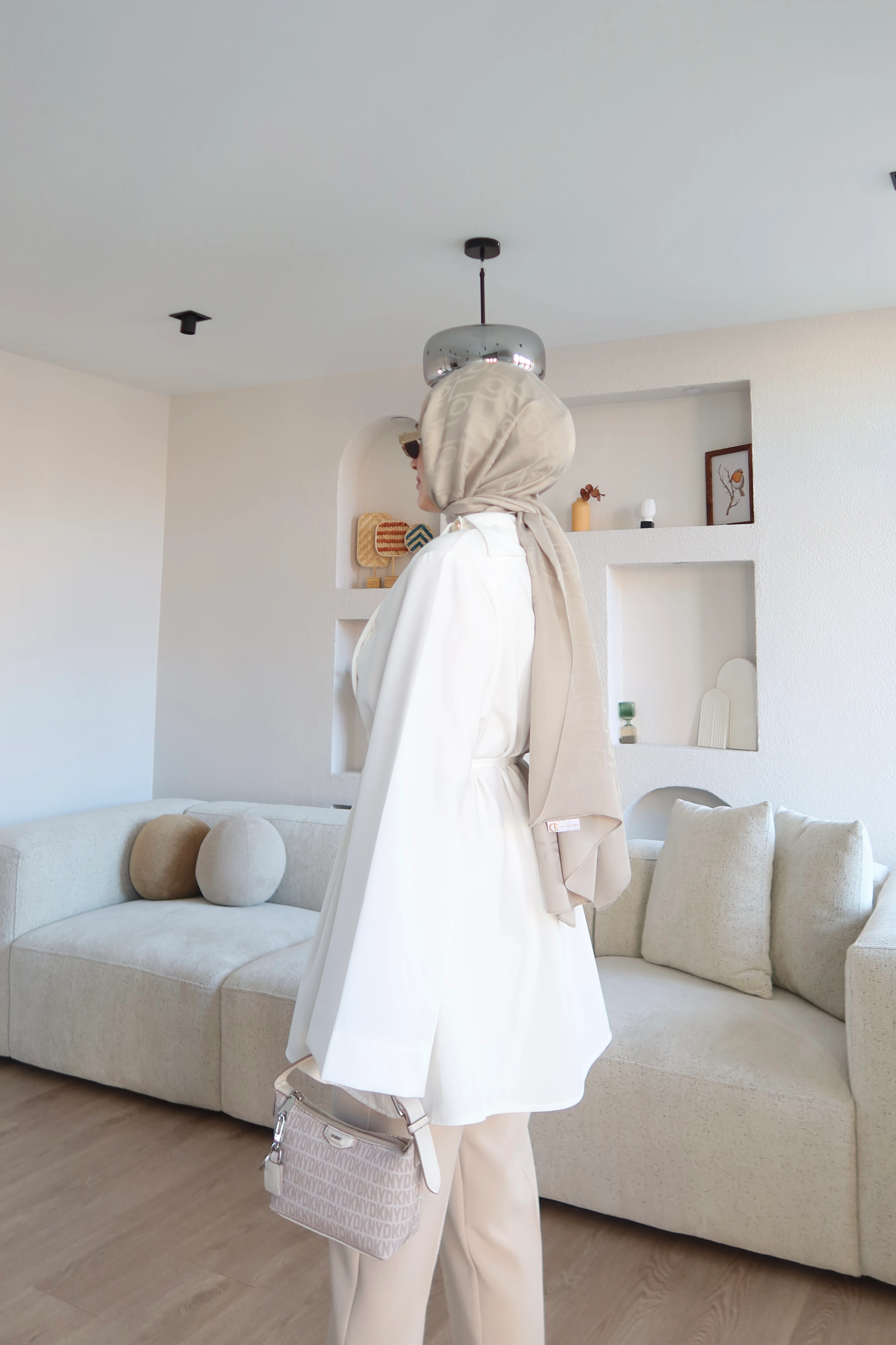 Dora Vatkalı Ceket Beyaz (Ön Sipariş)