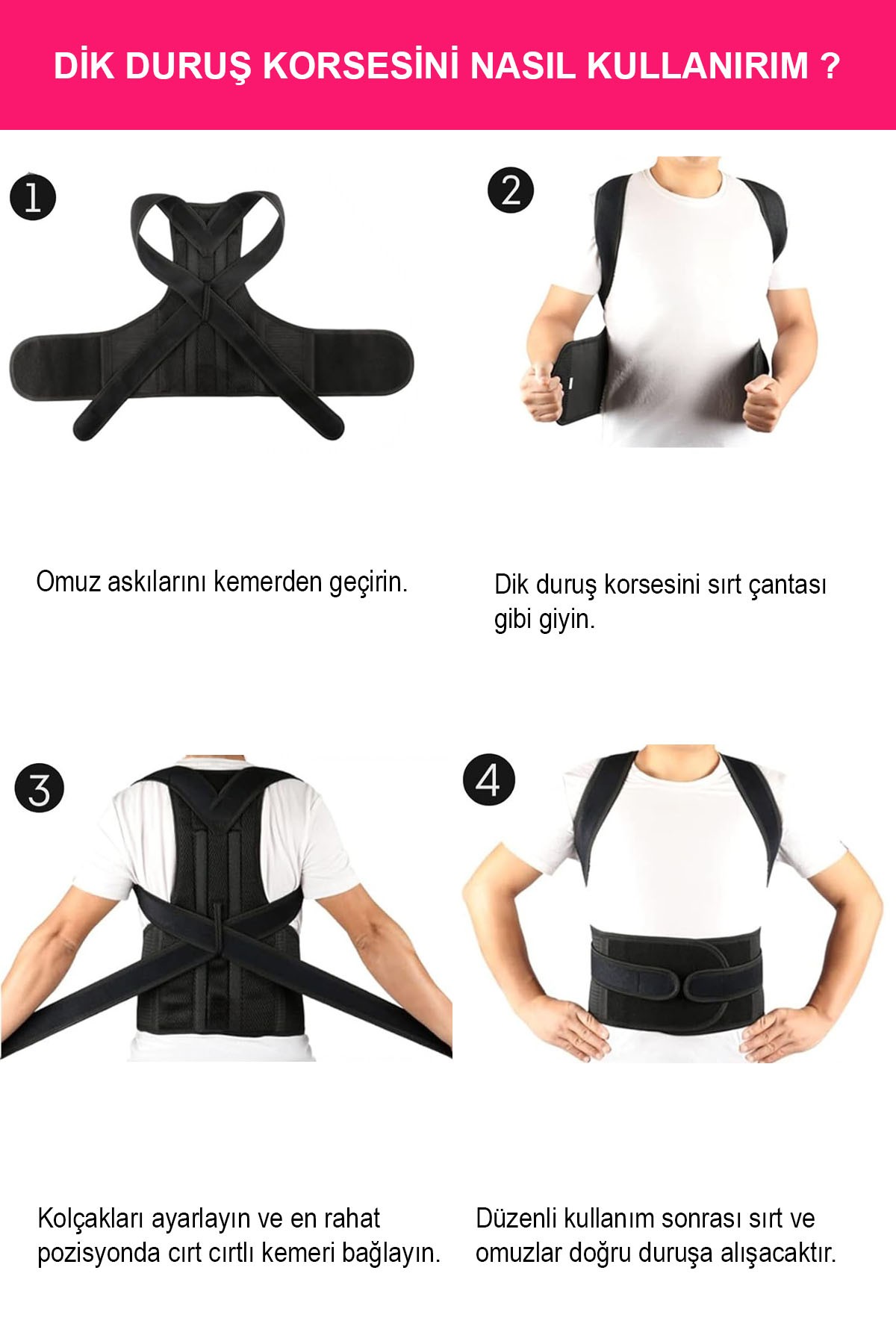 Çift Balenli Sırt Korsesi 