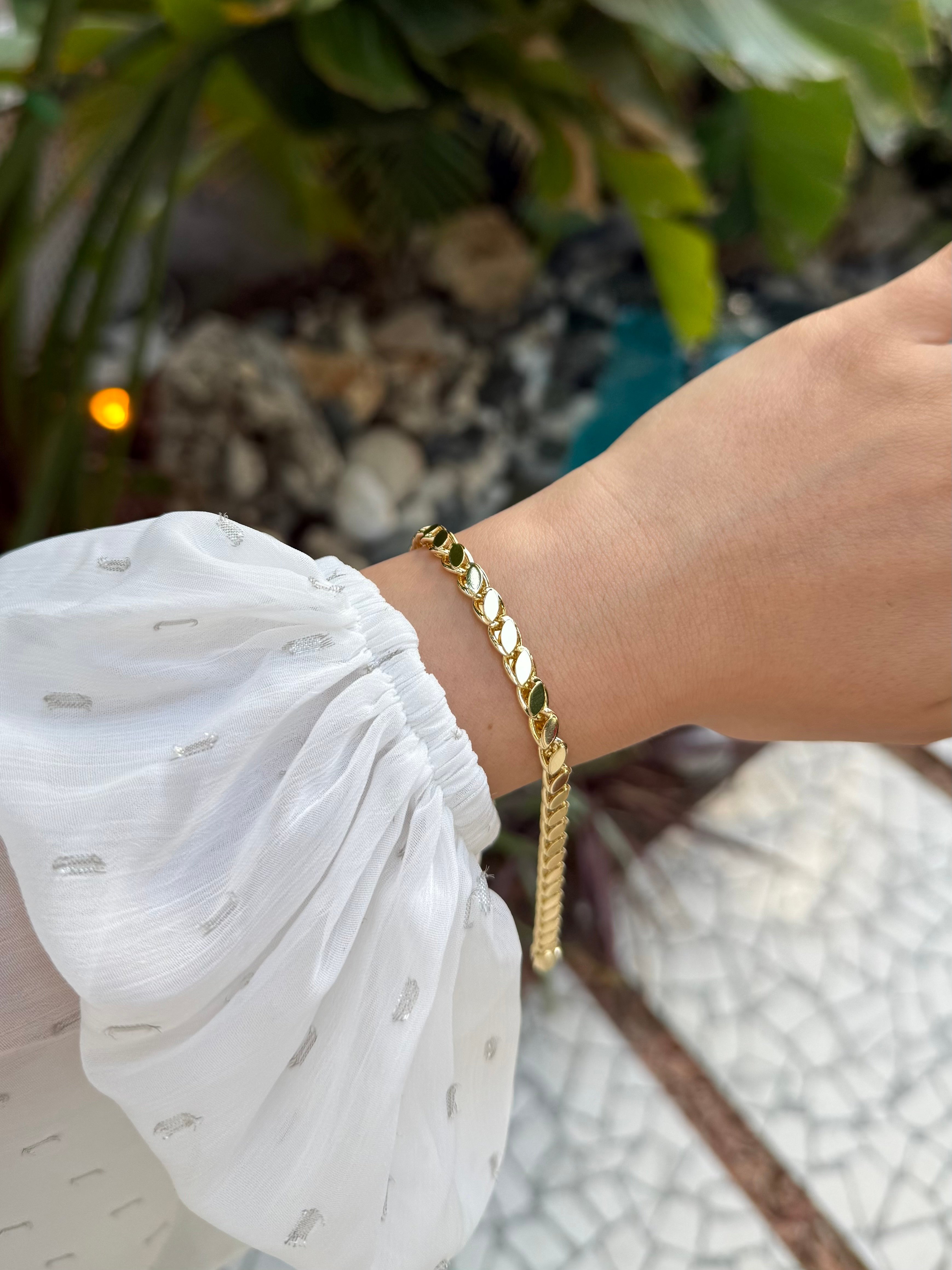 Xuping Arpa Zincir Bileklik - Gold