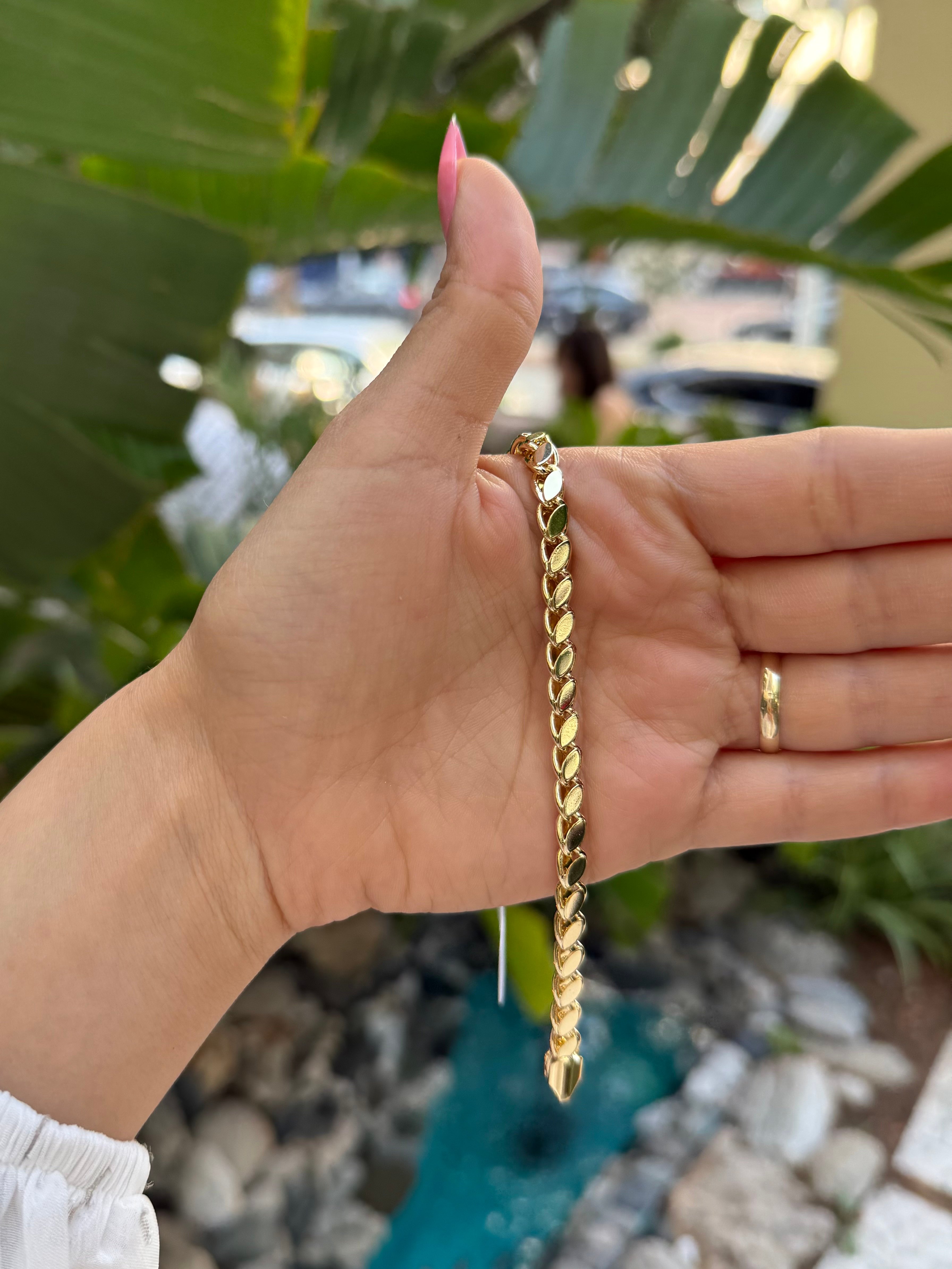 Xuping Arpa Zincir Bileklik - Gold