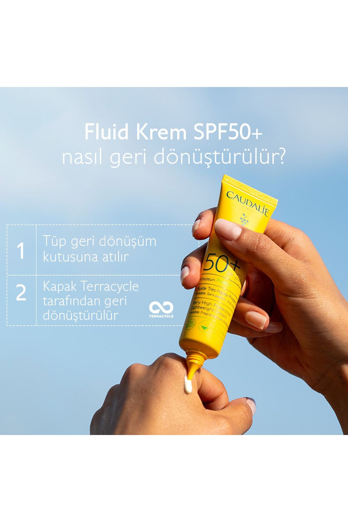 CAUDALİE Vinosun Spf50+ Ocean Protect Güneş Koruyucu Krem 40 Ml