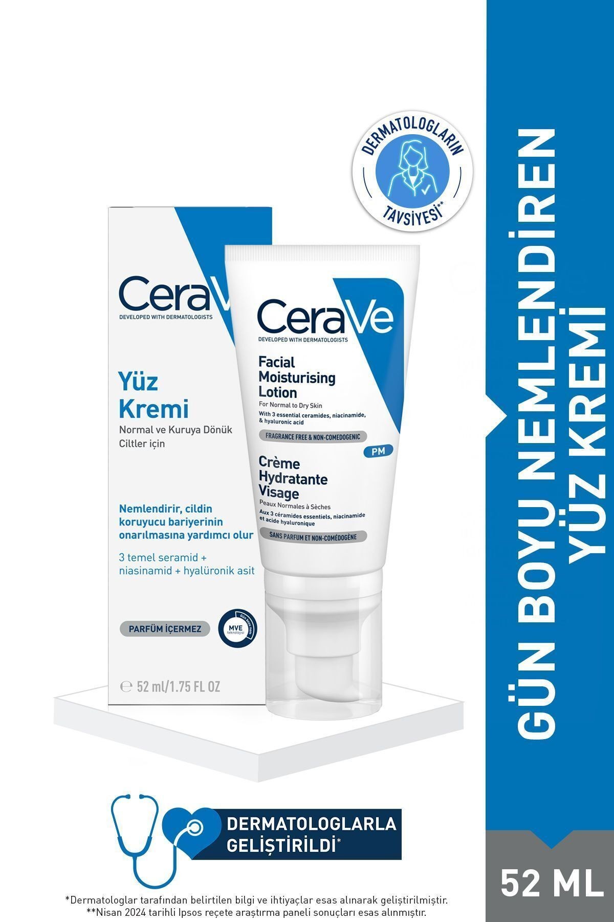 CERAVE Nemlendirici Yüz Kremi 52 ml 