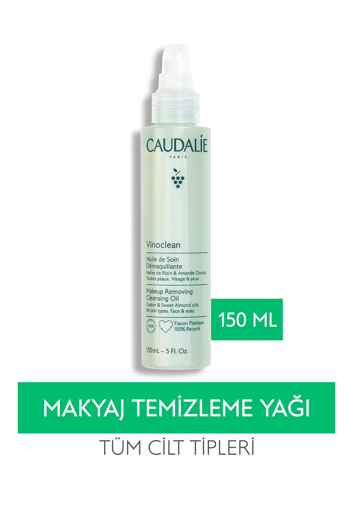 CAUDALİE Vinoclean Makyaj Temizleme Yağı 150 ml