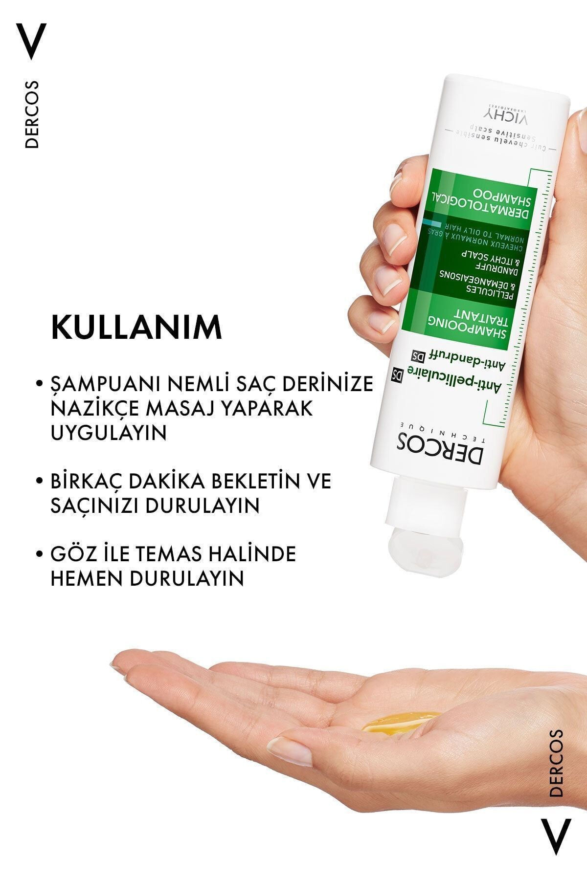 VICHY Dercos Normal/Yağlı Saçlar İçin Kepek Karşıtı Saç Bakım Şampuanı 200 ML