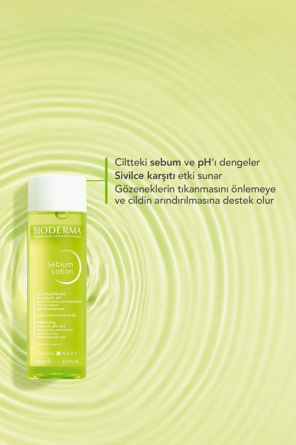 BİODERMA Sebium Lotion Gözenek Sıkılaştırıcı, Siyah Nokta Karşıtı Arındırıcı Salisilik Asit Tonik 200 ml