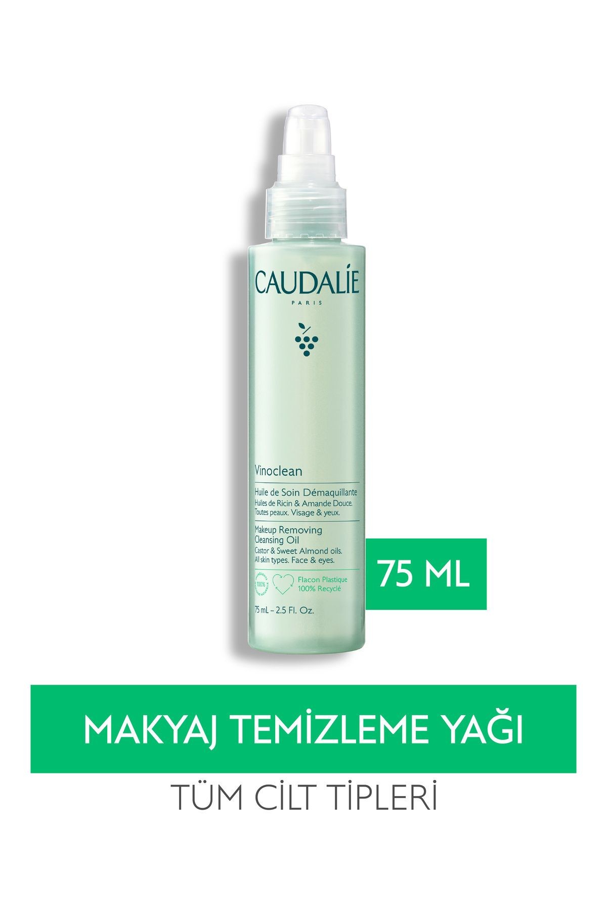 CAUDALİE Vinoclean Makyaj Temizleme Yağı 75 ml