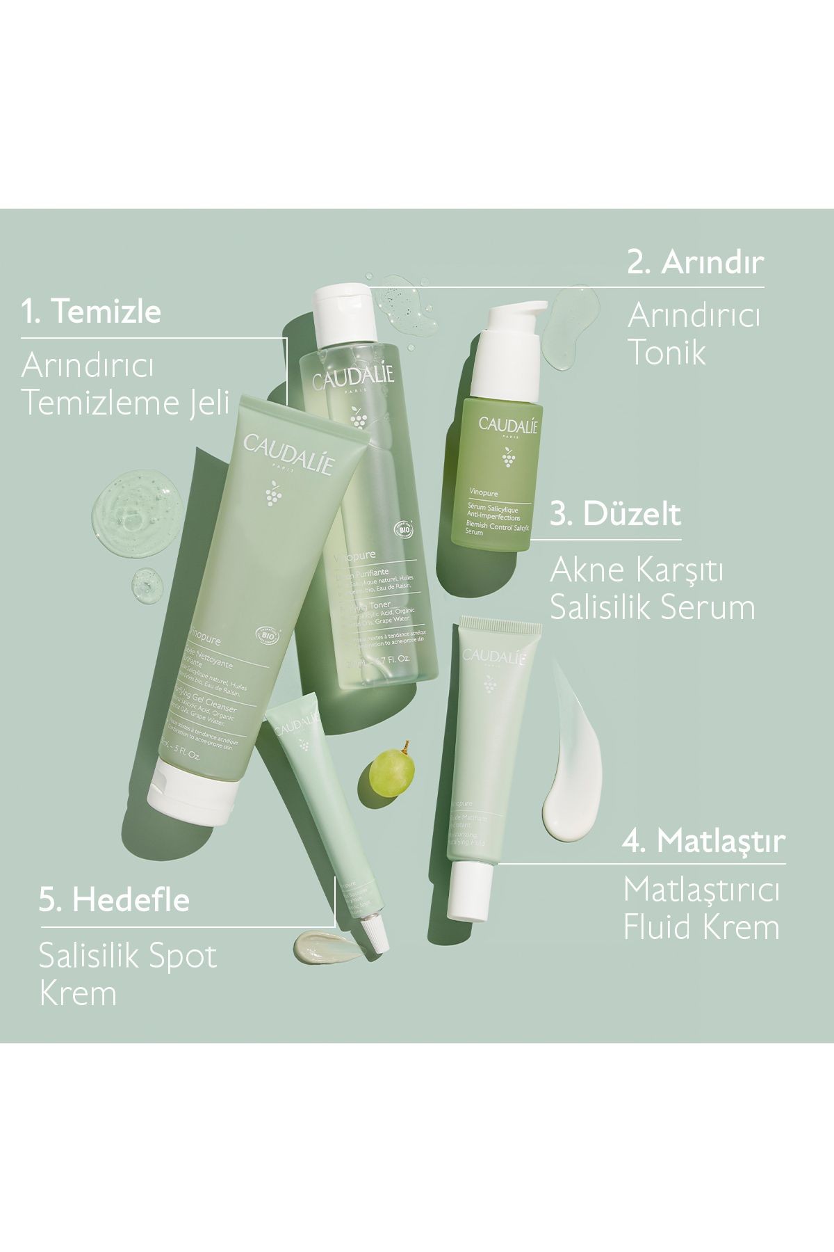 CAUDALİE Vinopure Akne Karşıtı SALİSİLİK Serum 30ML