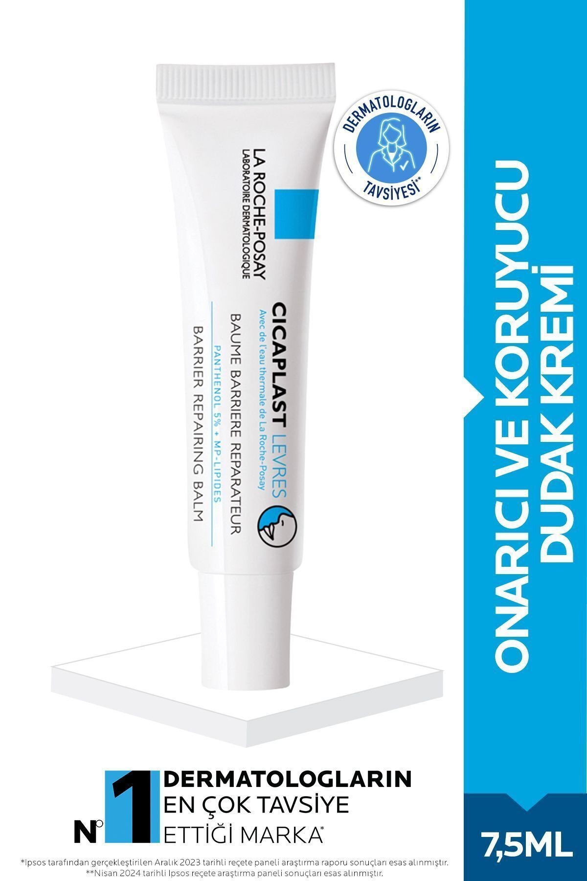 LA ROCHE POSAY Cicaplast Levres B5 Onarıcı ve Koruyucu Dudak Kremi 7.5ml