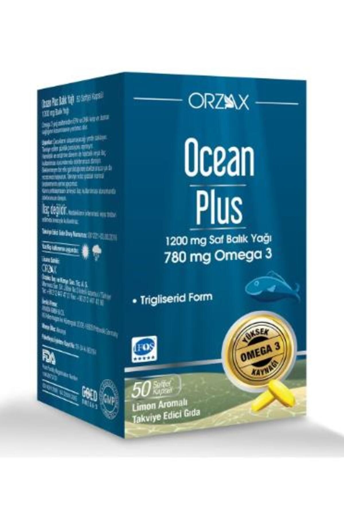 OCEAN Plus 1200 Mg Omega-3 Balık Yağı 50 Kapsül