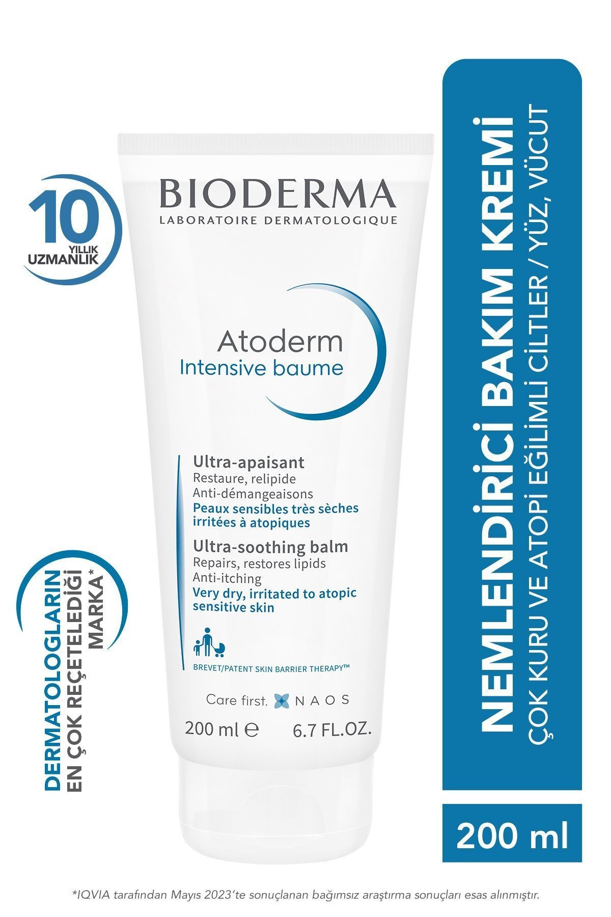 BIODERMA Atoderm Intensive Balm Nemlendirici Onarıcı Kremi 200 ml