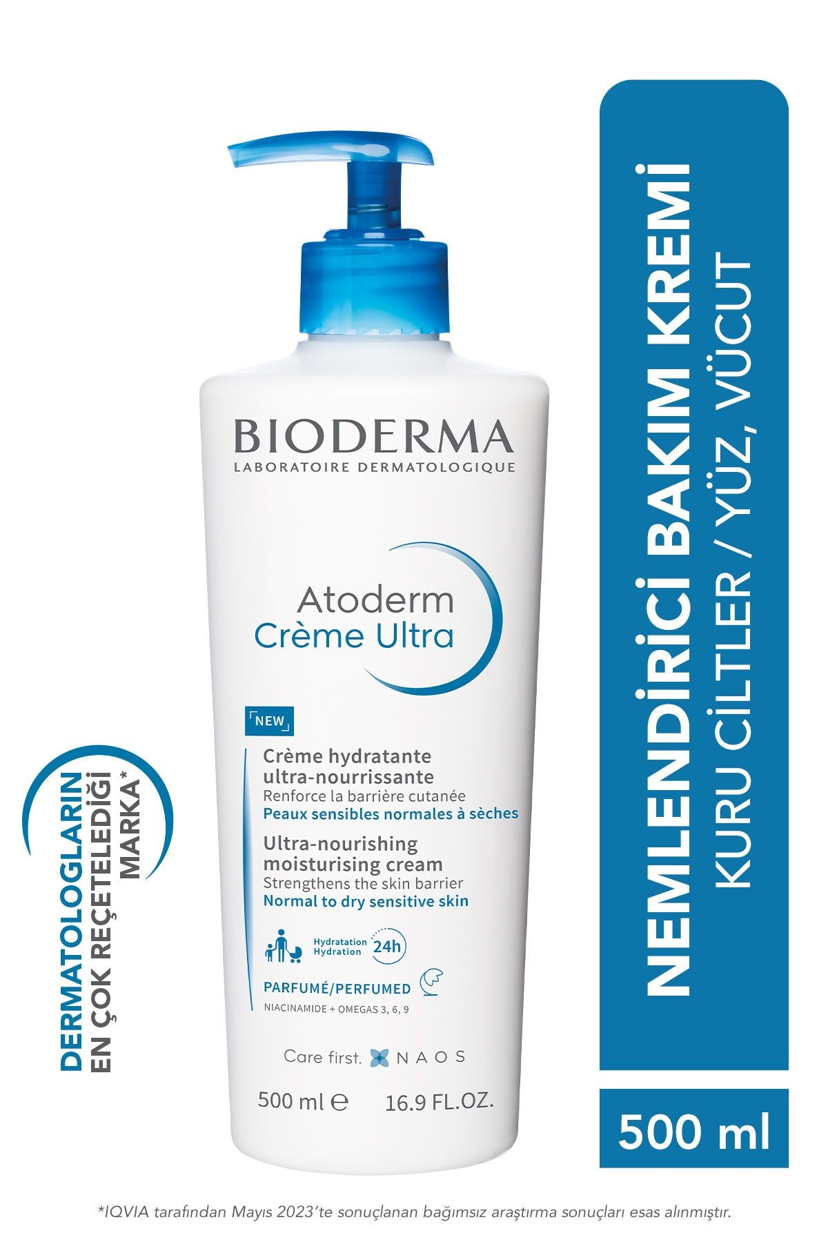 BIODERMA Atoderm Cream Ultra Nemlendirici Bakım Kremi 500 ml