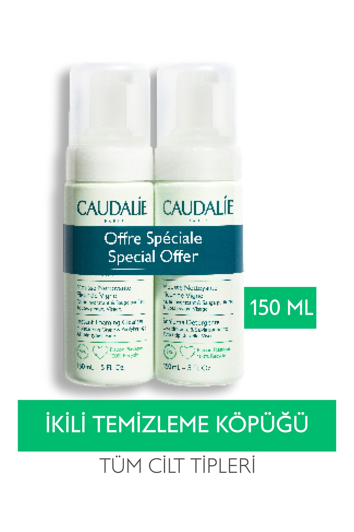 CAUDALİE Vinoclean Temizleme Köpüğü Ikilisi 150 ml