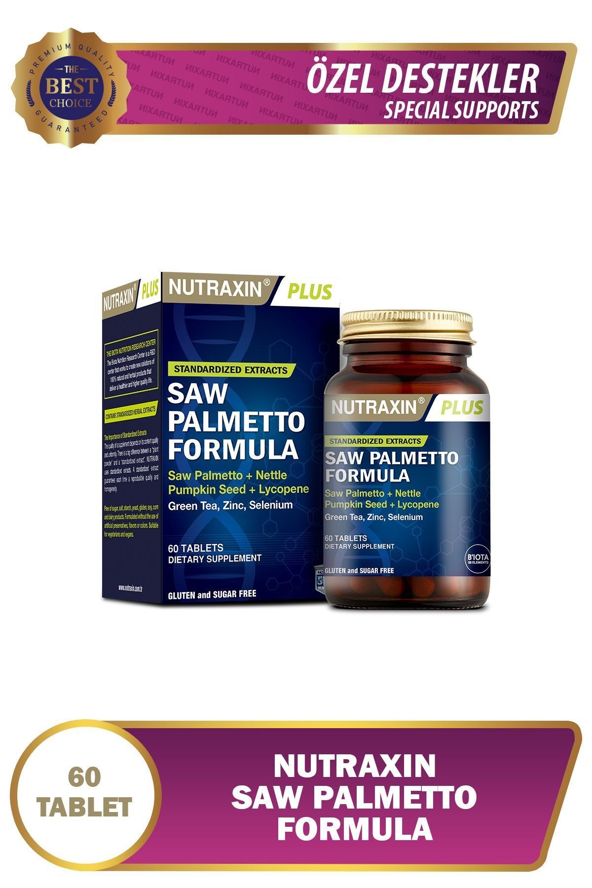 NUTRAXIN Saw Palmetto Formula 60 Tablet