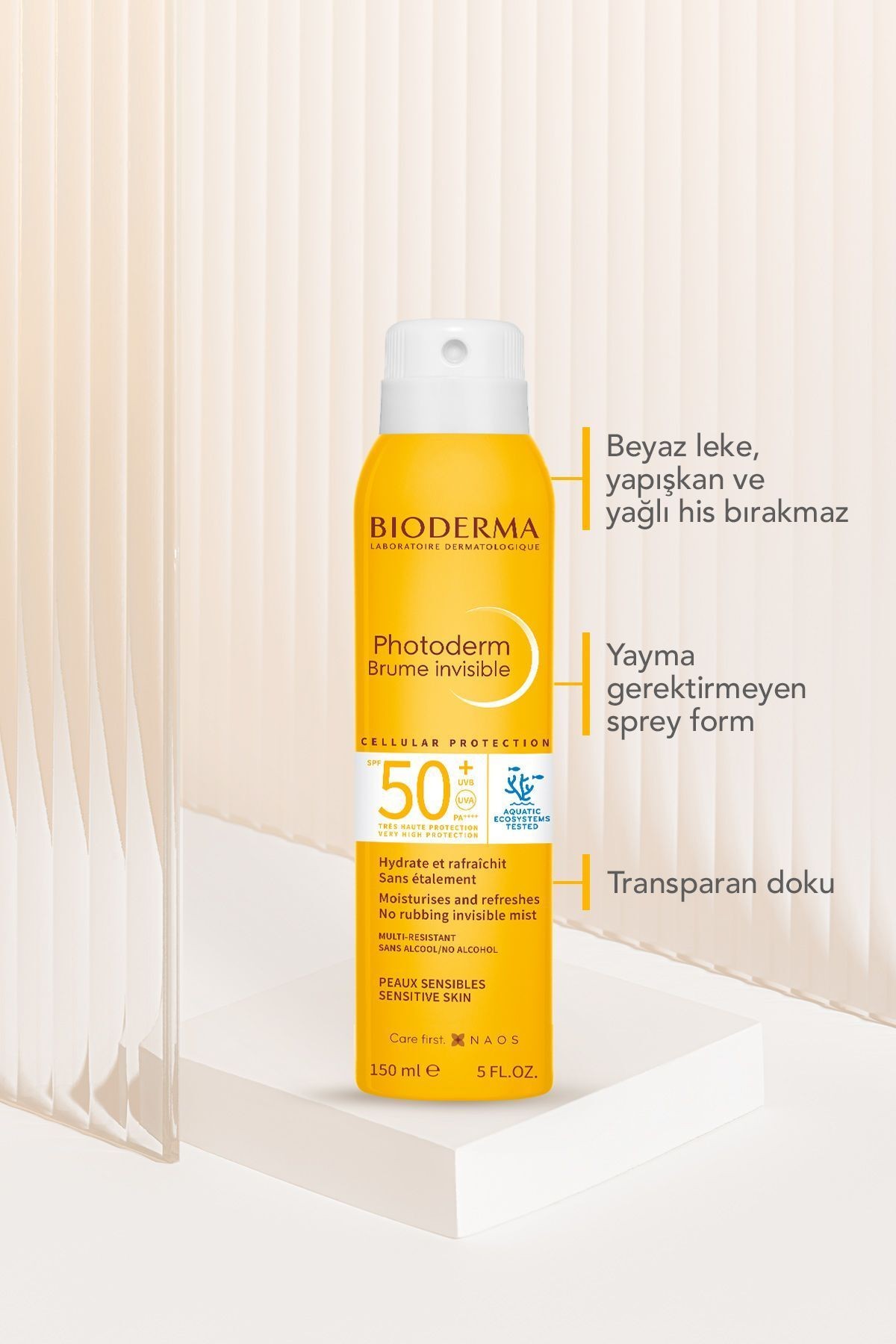 BİODERMA Photoderm Sun Mist SPF50+ Yüksek Korumalı Vücut Güneş Kremi 150 ml