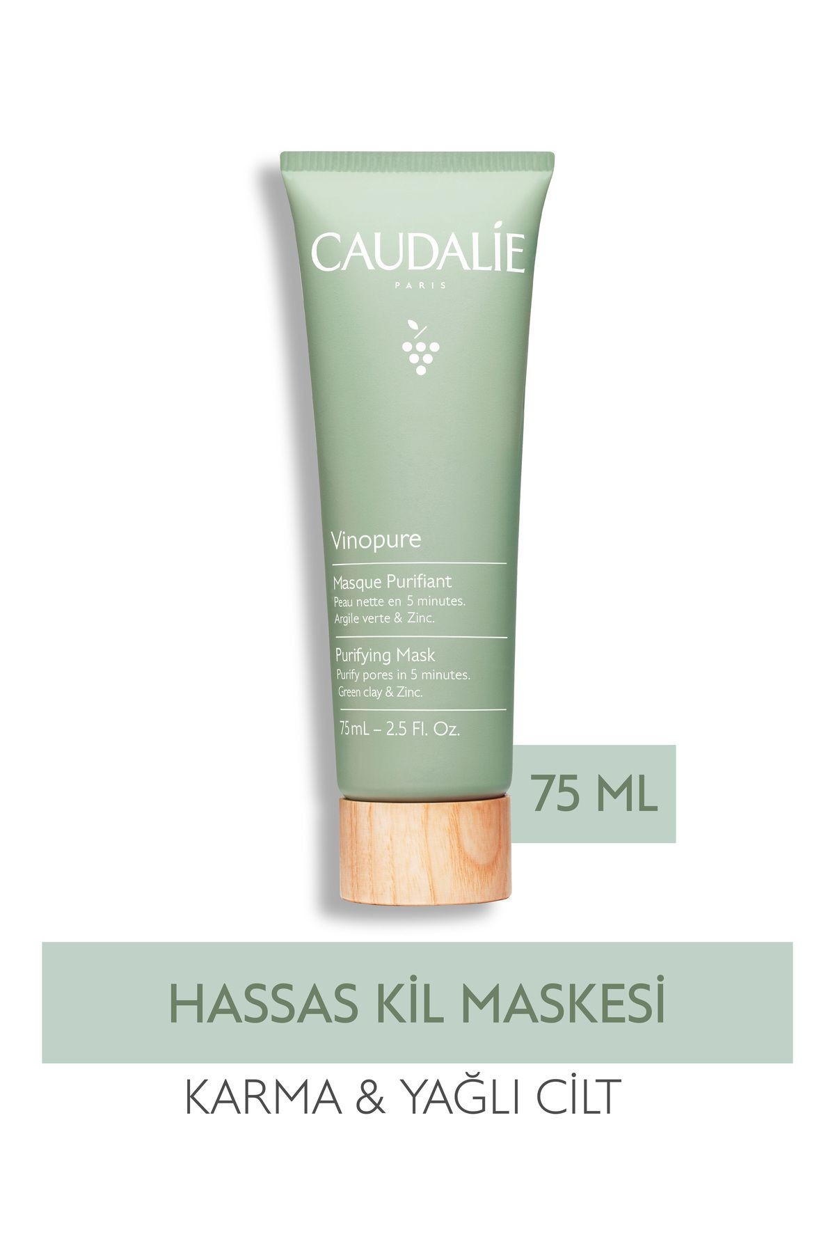 CAUDALİE Vinopure Hassas Kil Maskesi 75 ml