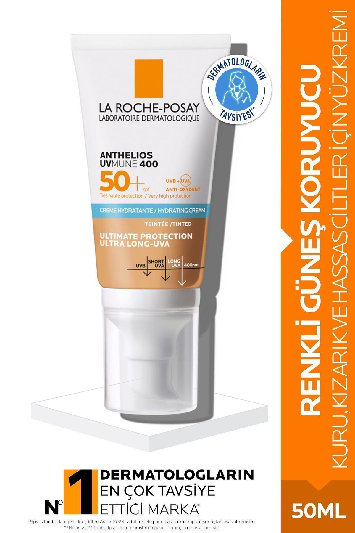 LA ROCHE POSAY Anthelios Uvmune Spf50 Nemlendirici Güneş Kremi 50 ml - Renkli