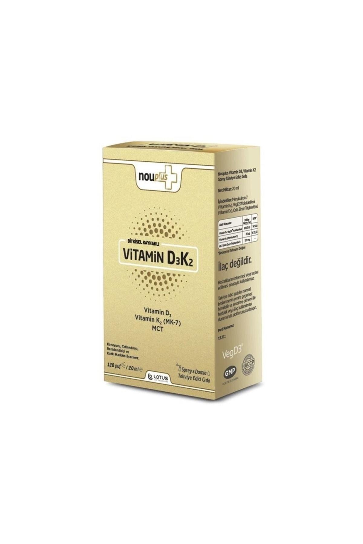 NOUPLUS Vitamin D3k2 Sprey Damla 20 ml