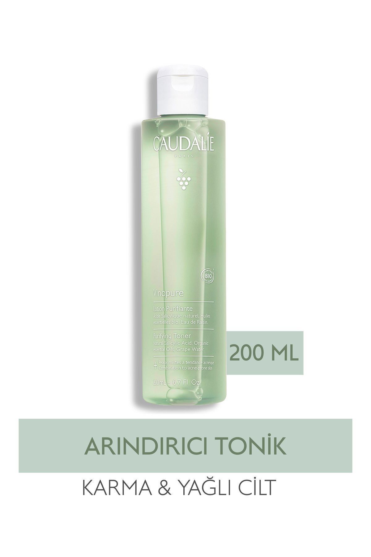 CAUDALİE Vinopure Akne Karşıtı Arındırıcı Tonik 200 ml