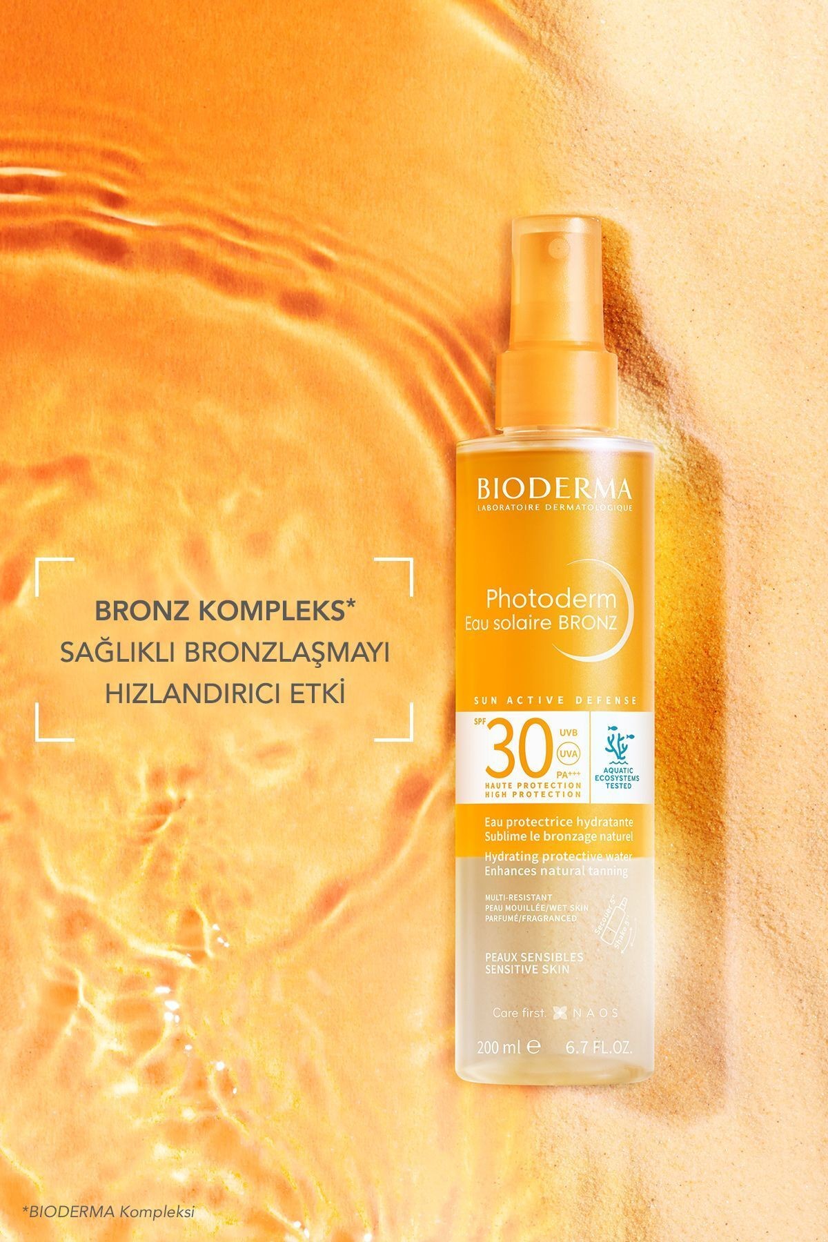 BİODERMA Photoderm Bronz Sun Protective Water SPF30 200 ml