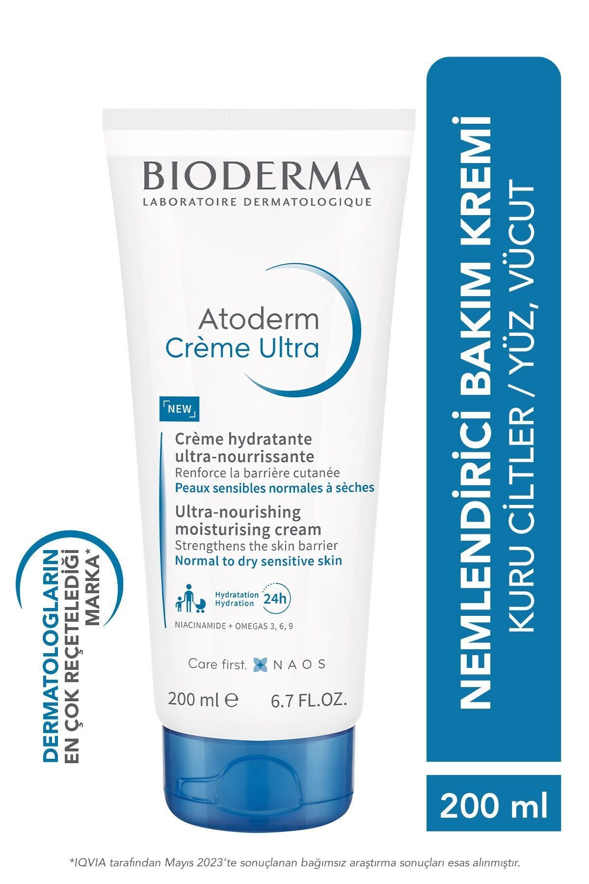 BIODERMA Atoderm Cream Ultra Nemlendirici Yüz Ve Vücut Bakım Kremi 200 ml