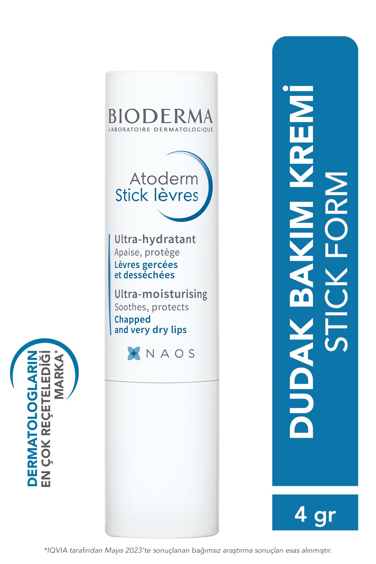 BIODERMA Atoderm Lip Stick Nemlendirici Dudak Bakım Kremi 4 gr