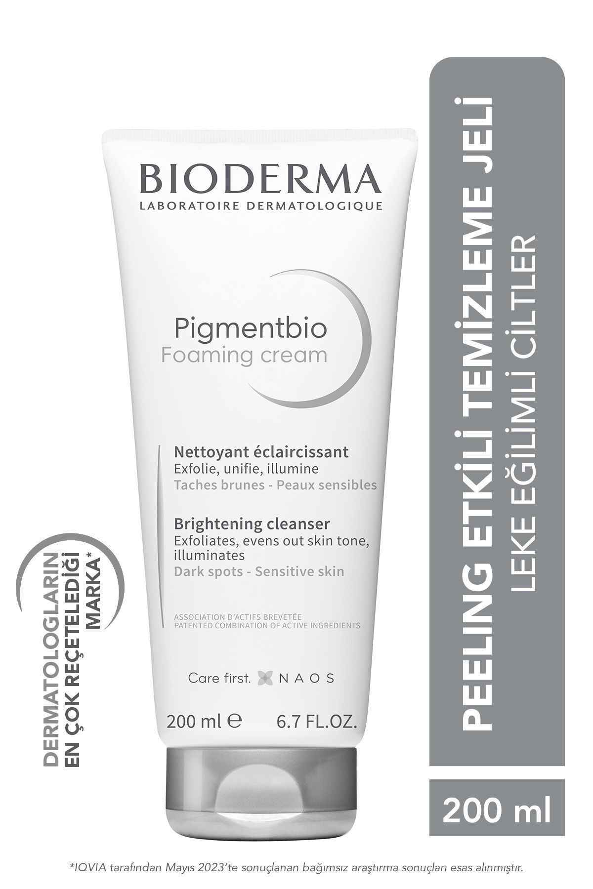 BİODERMA Pigmentbio Foaming Cream Leke Karşıtı Aydınlatıcı Peeling Etkili Yıkama Jeli Yüz Ve Vücut 200 ml