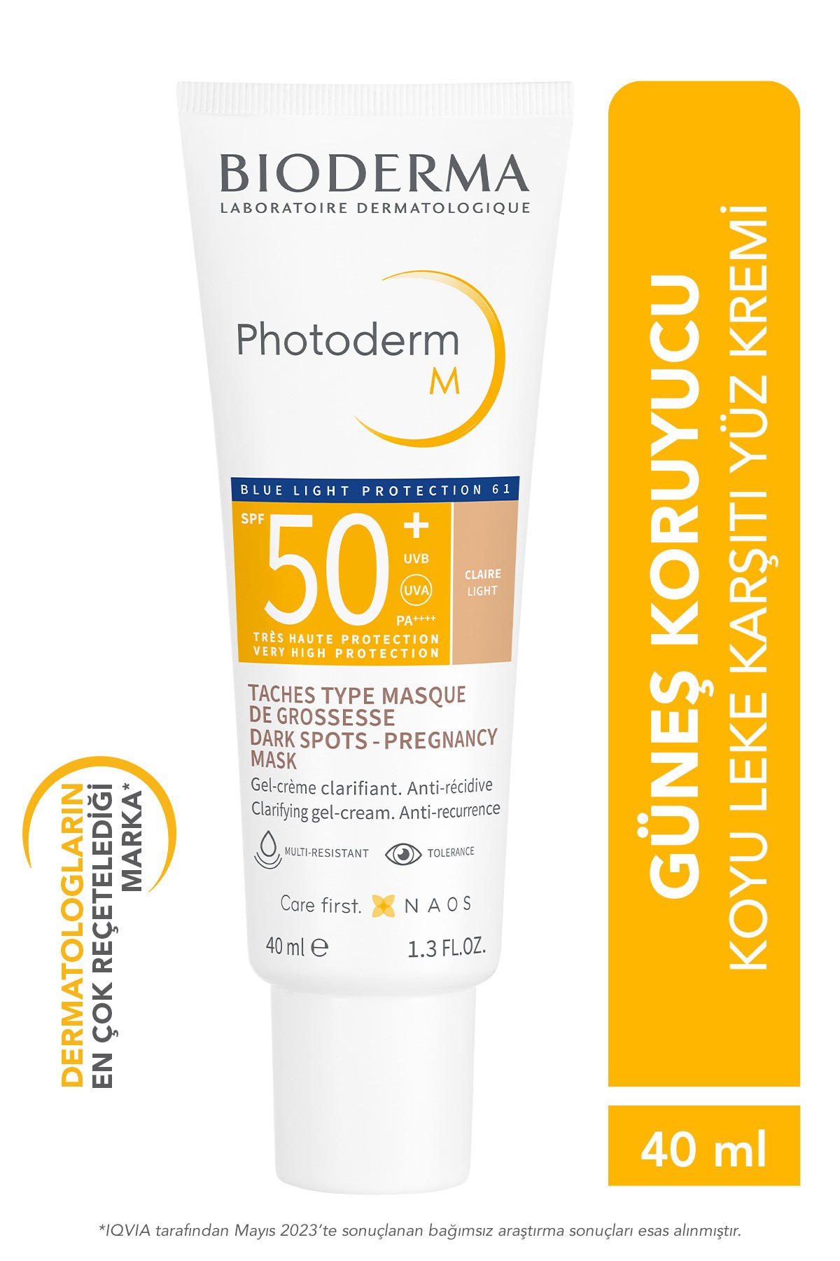 BİODERMA Photoderm M claire light SPF 50+ Jel Krem