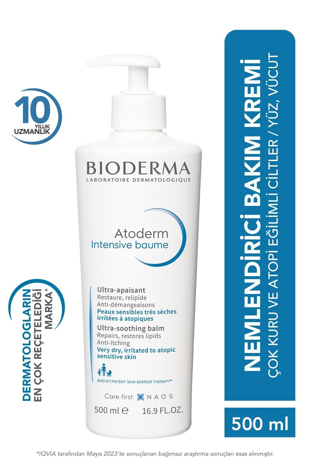 BIODERMA Atoderm Intensive Balm Nemlendirici Krem 500 ml