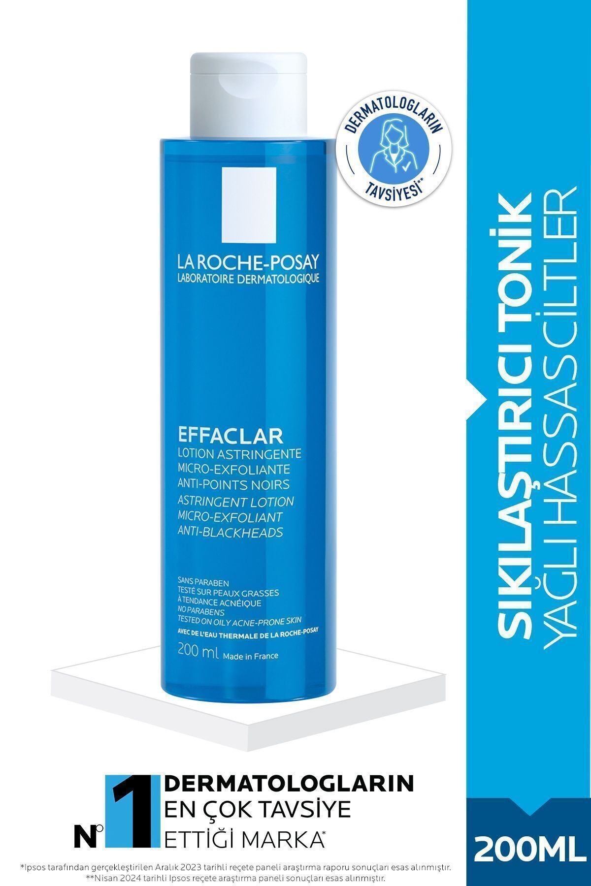 LA ROCHE POSAY Effaclar Yağlı,Akne/Sivilceye Eğilimli Ciltler İçin Tonik 200ml