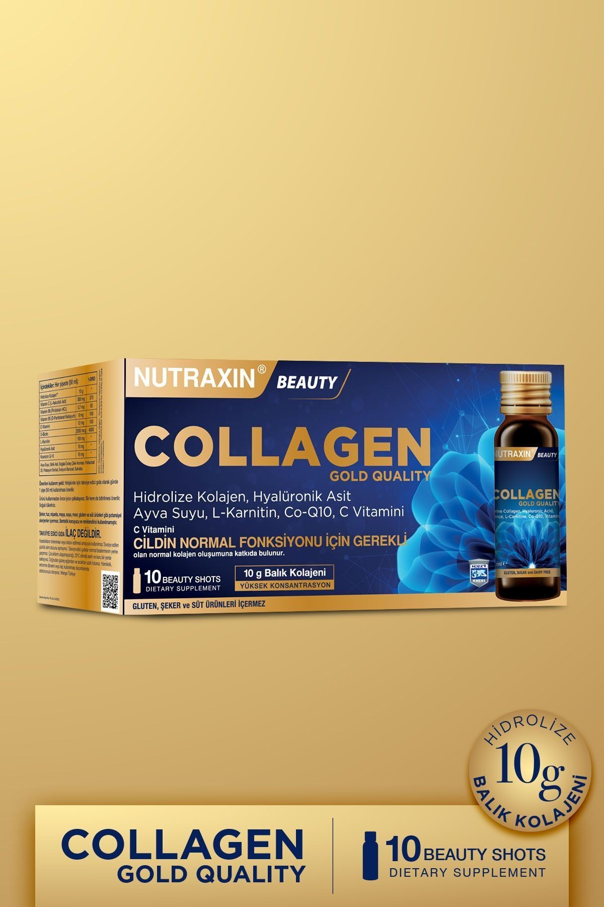 NUTRAXIN Gold Collagen 10 Adet 50 ml Likit