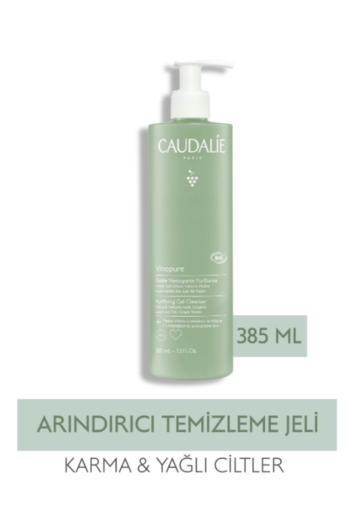 CAUDALİE Vinopure Arındırıcı Temizleme Jeli 385 ml