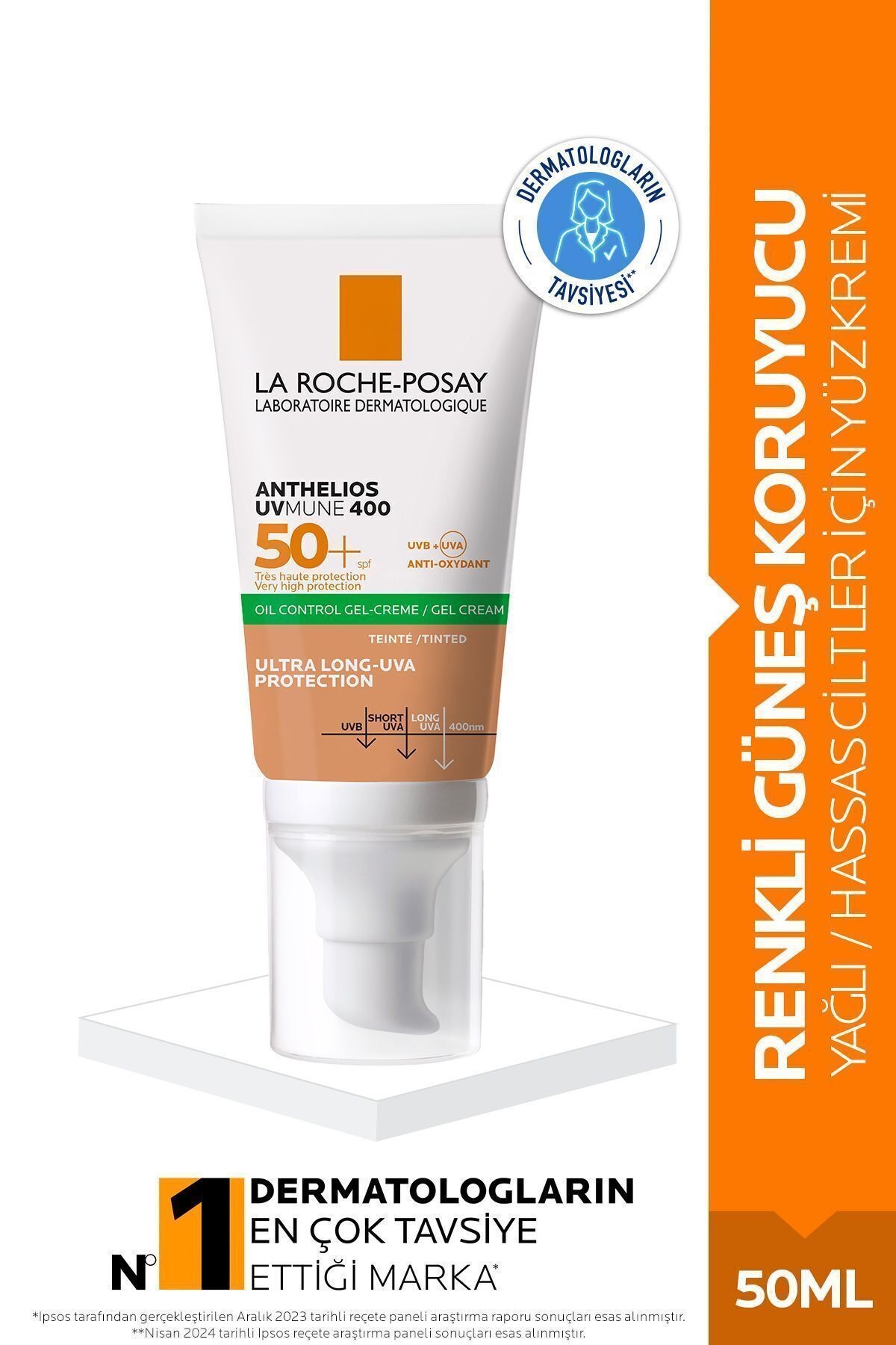 LA ROCHE POSAY Anthelios Oil Control Gel Cream Spf50+  50ml