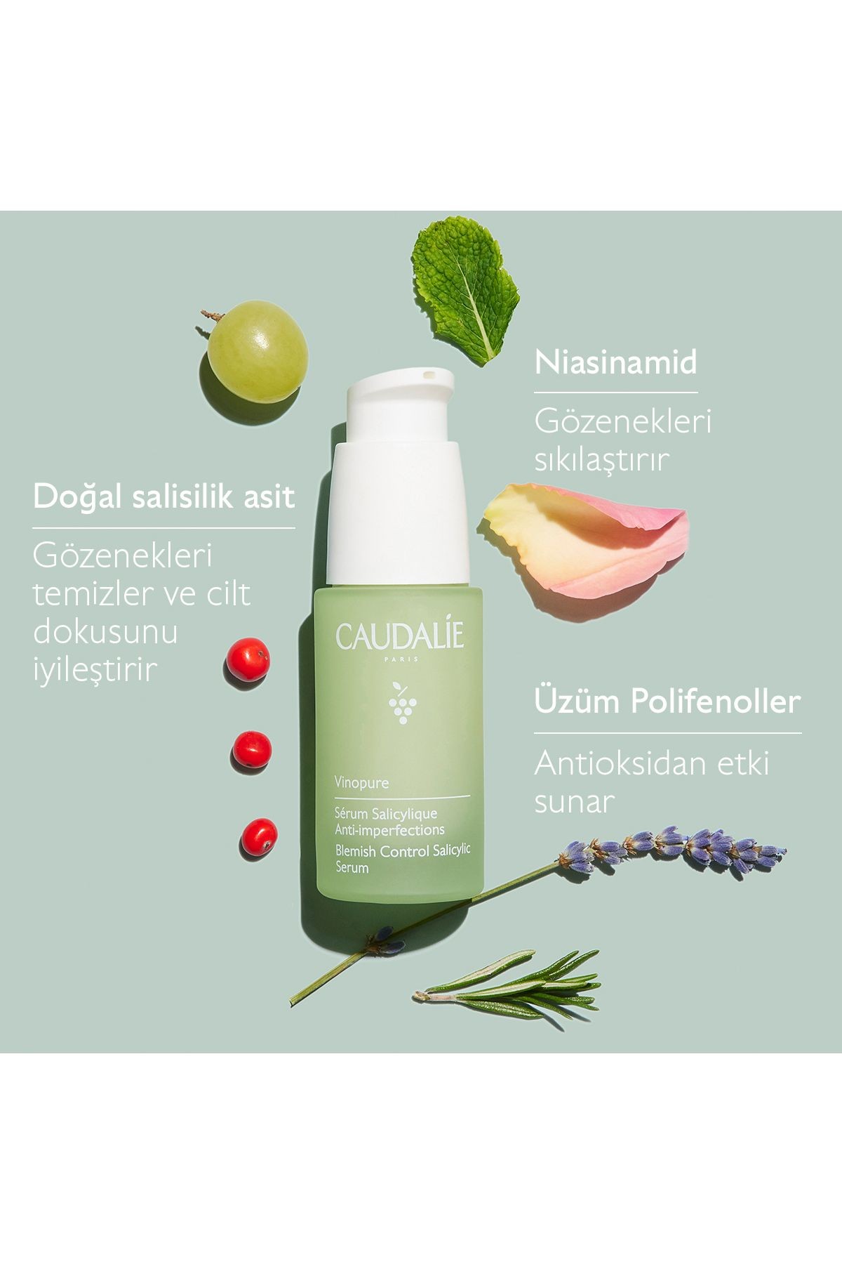 CAUDALİE Vinopure Akne Karşıtı SALİSİLİK Serum 30ML