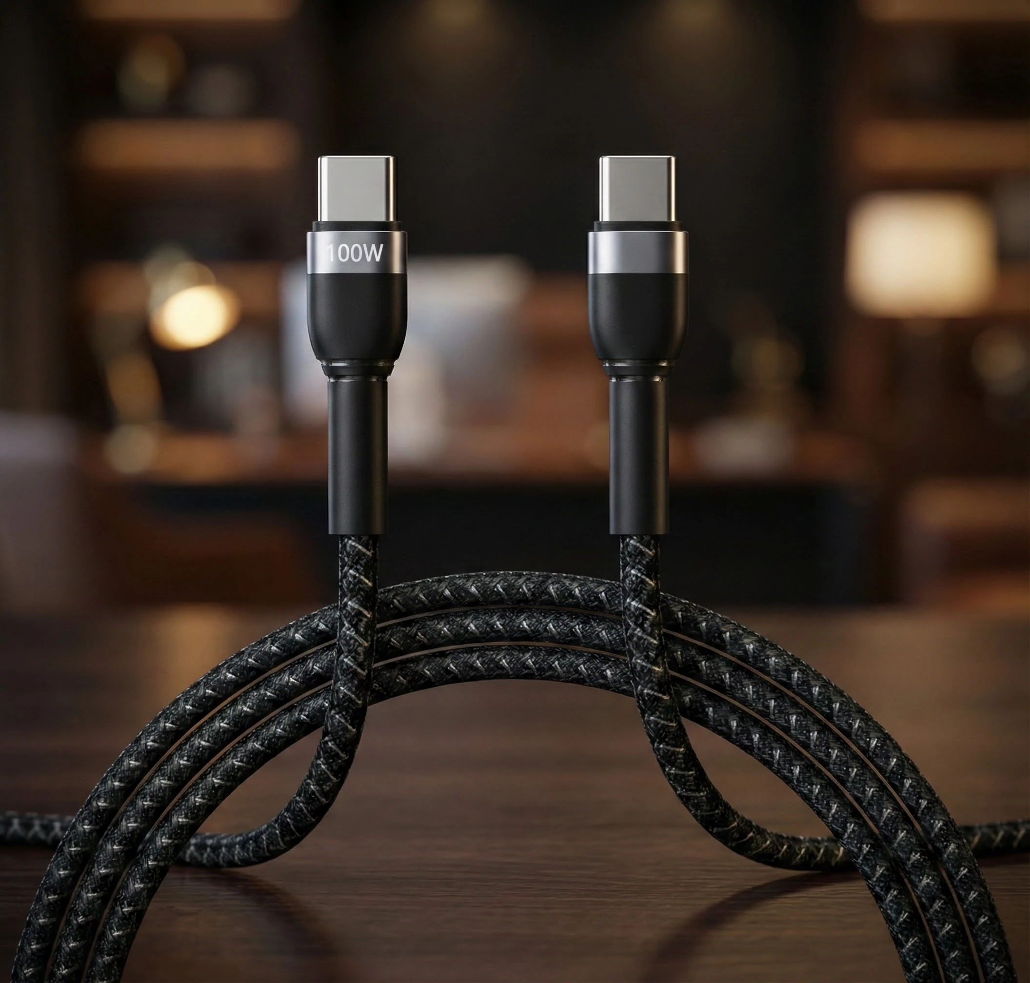 Yüksek Hızlı Kumaş Örgü Şarj ve Data Kablosu