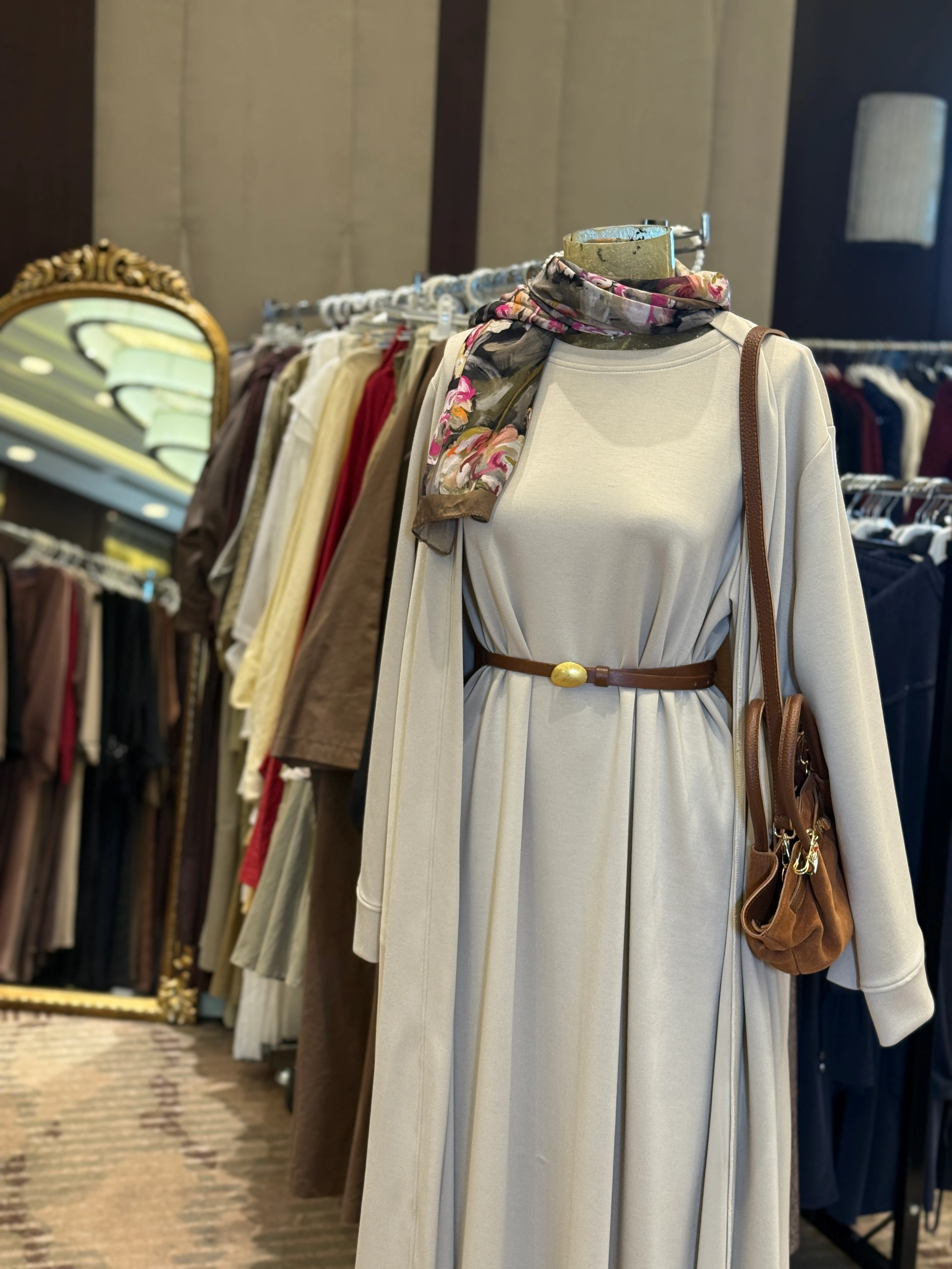 Kışlık Abaya Takım