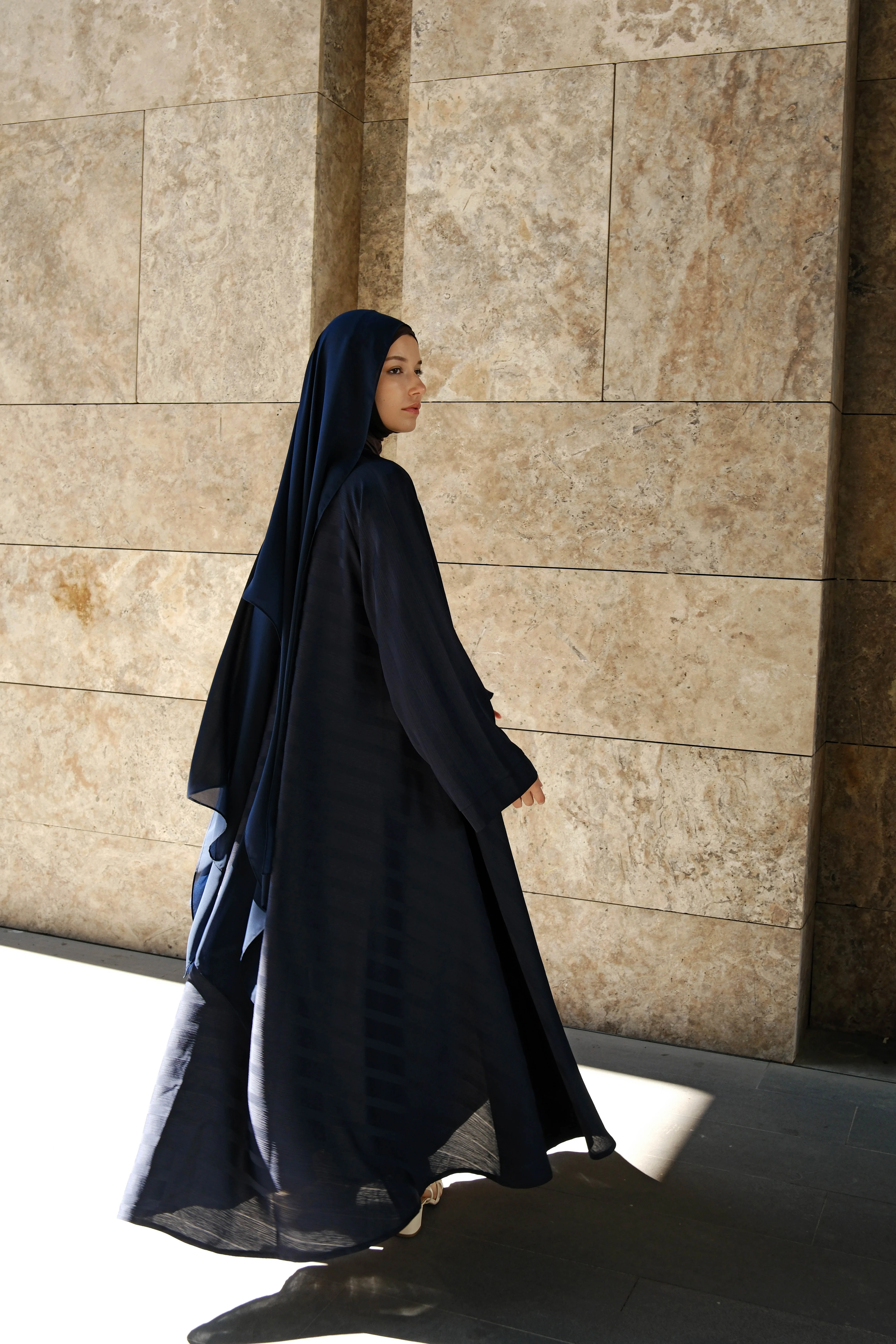 Katar Mevra Abaya - Lacivert